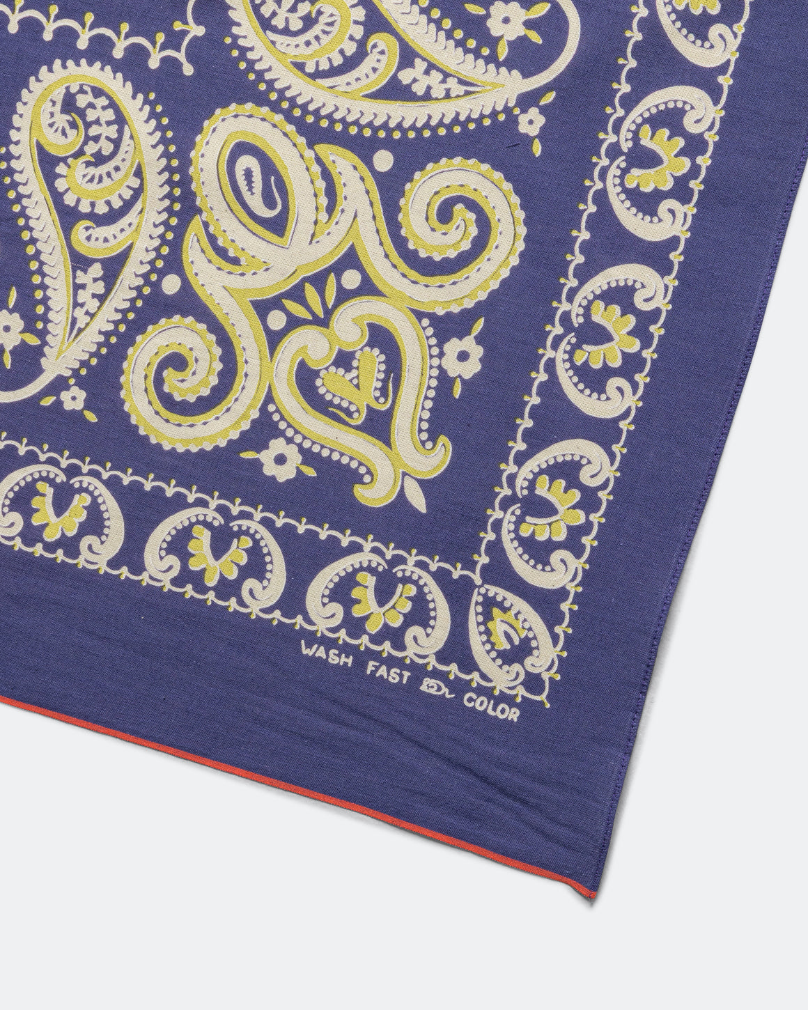 Kapital - Fastcolor Selvedge Bandanna (SAMBO Paisley) 20x20 - Purple - UP THERE