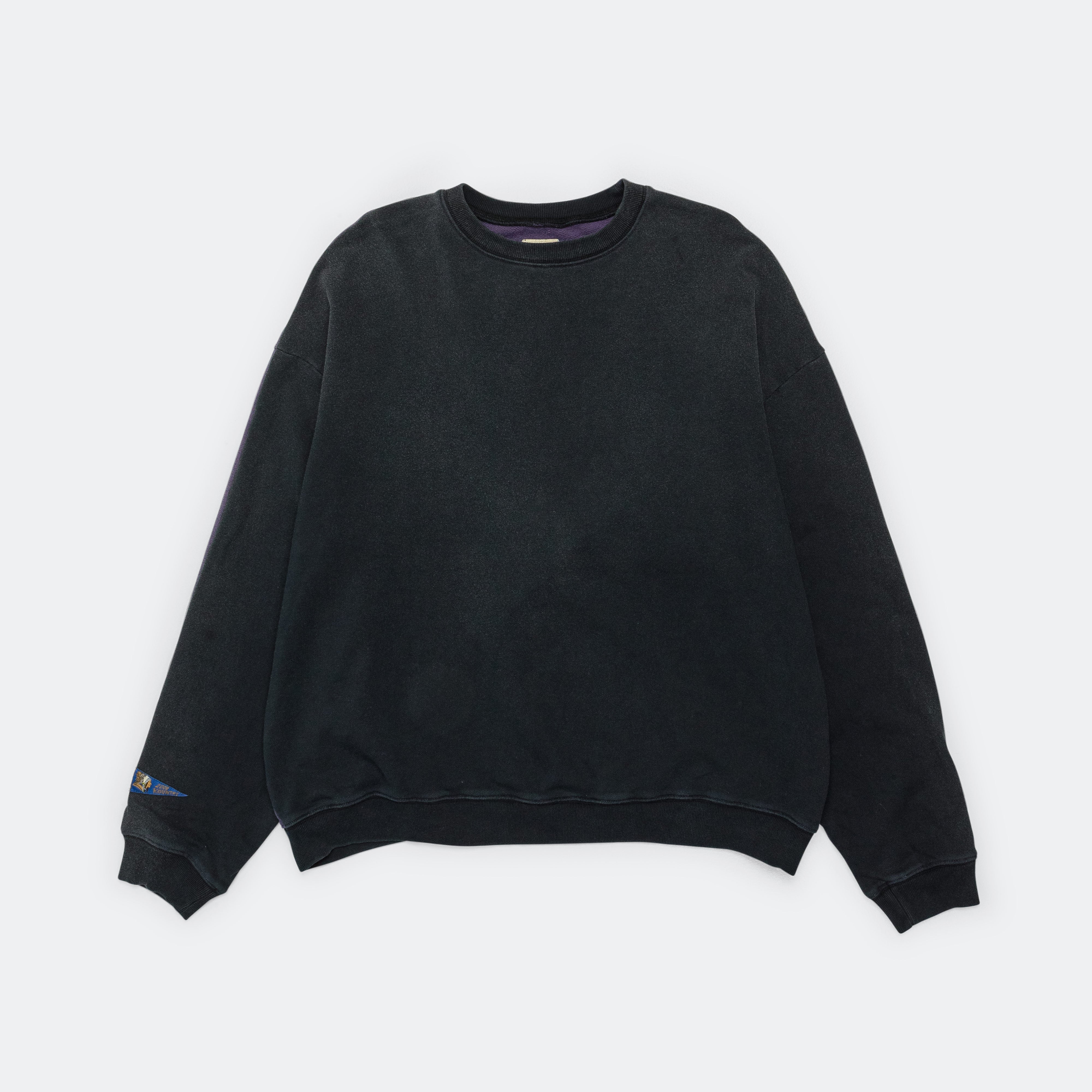 Kapital Fleece Knit 2Tones Remake BIG SWT (BONE) - Black/Purple