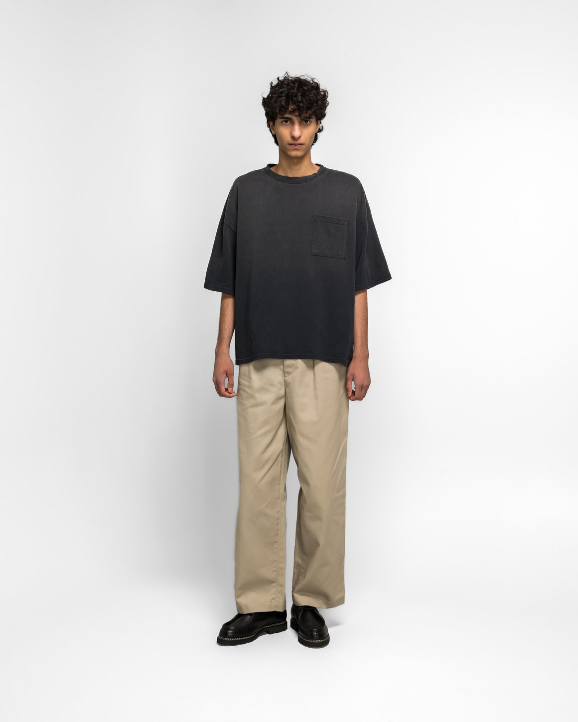 Kapital - Jersey 2TONES BIG Pocket T (BONES) - BLKxPurple - UP THERE