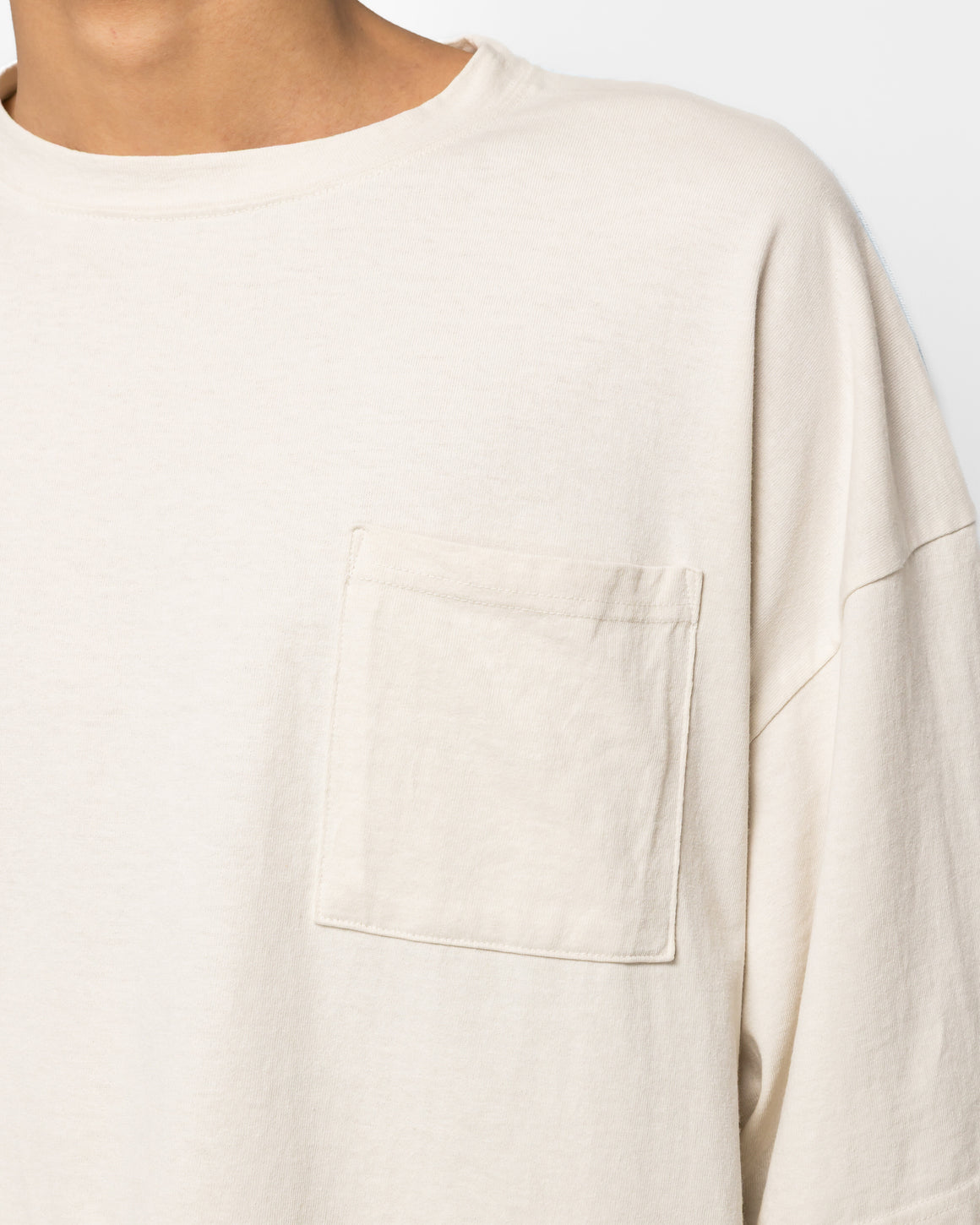 Kapital - Jersey 2TONES BIG Pocket T (BONES) - ECRxSAX - UP THERE