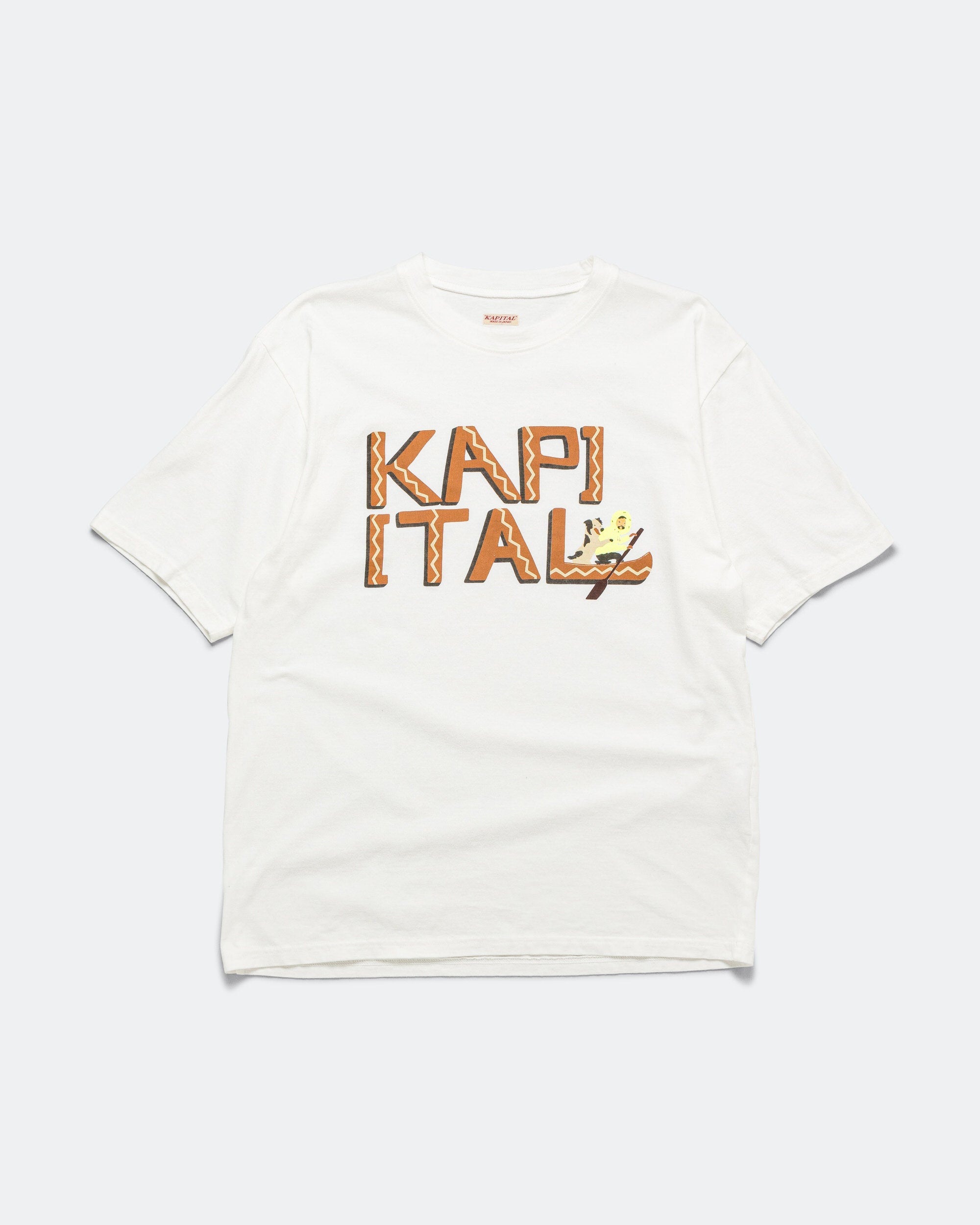Kapital - 20/-Jersey Crew T (CANOE KAPITAL) - Brick | UP THERE