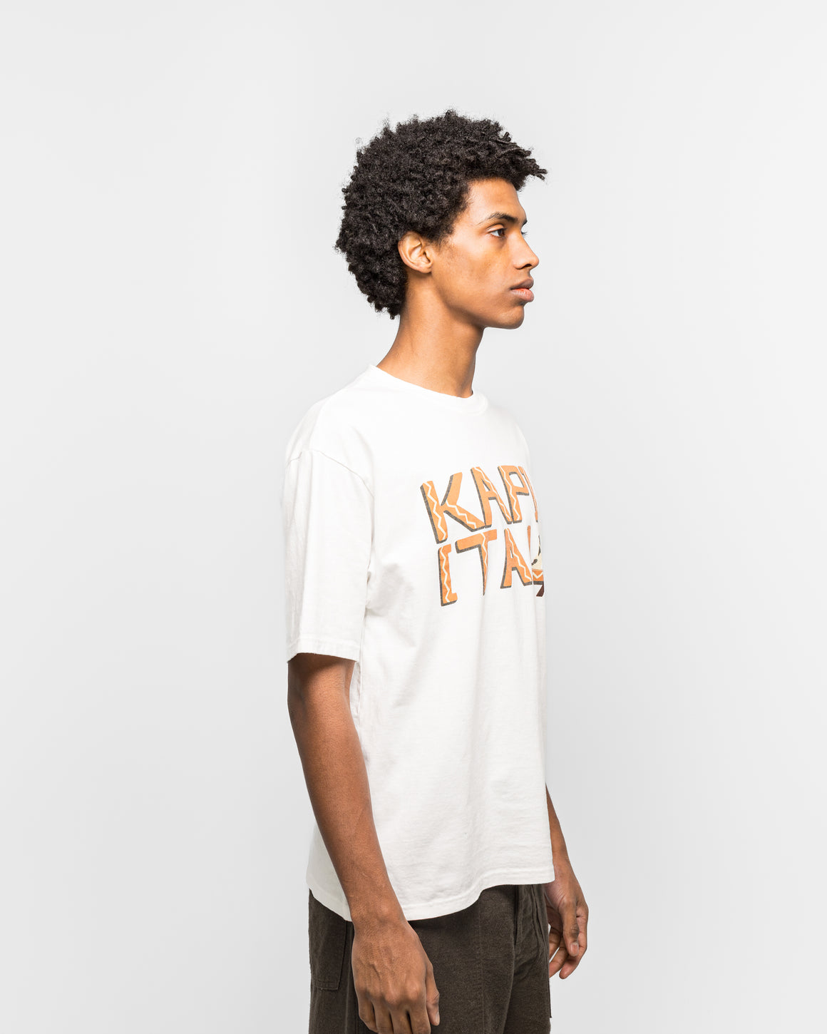 Kapital - 20/-Jersey Crew T (CANOE KAPITAL) - Brick - UP THERE