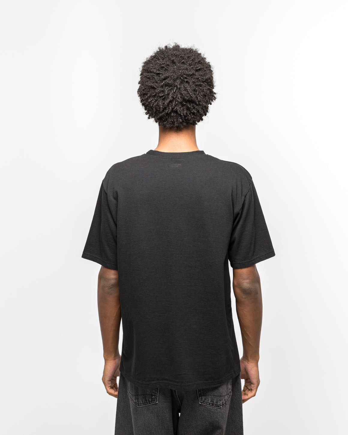 Kapital - 20/-Jersey Crew T (Two Trouts PECKISH RAINBOWY) - Black - UP THERE