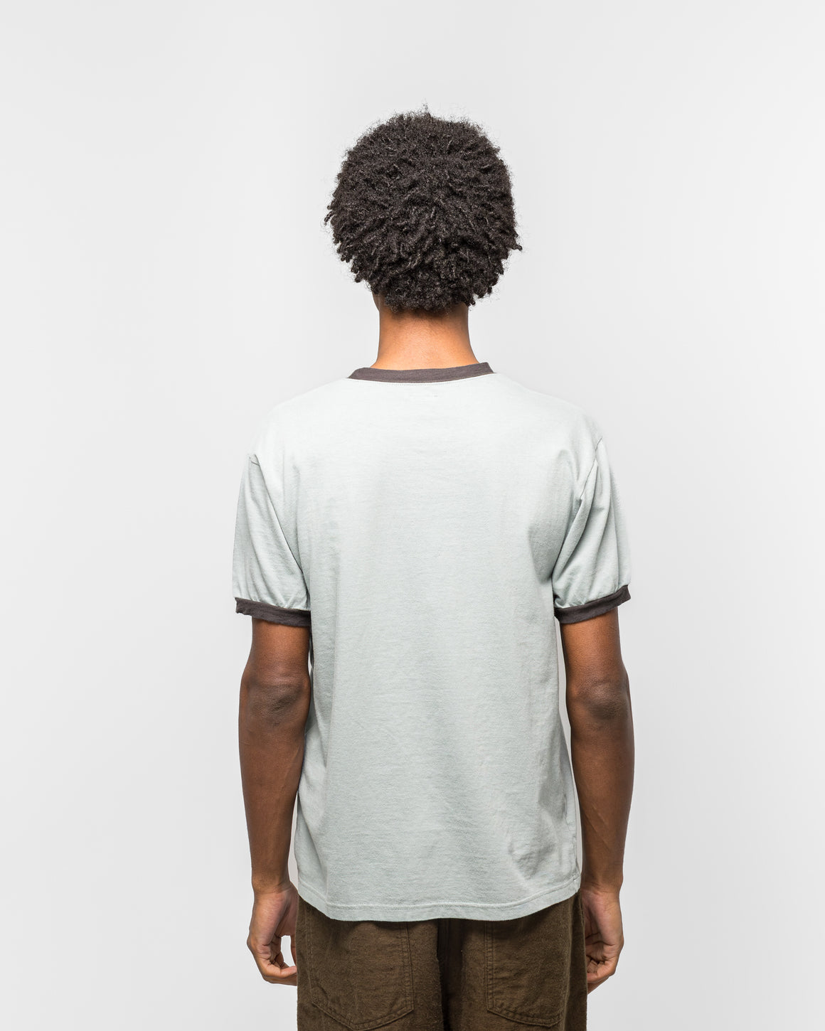 Kapital - 20/-Jersey RINGER T ('K' BEAR) - Blue/Grey - UP THERE