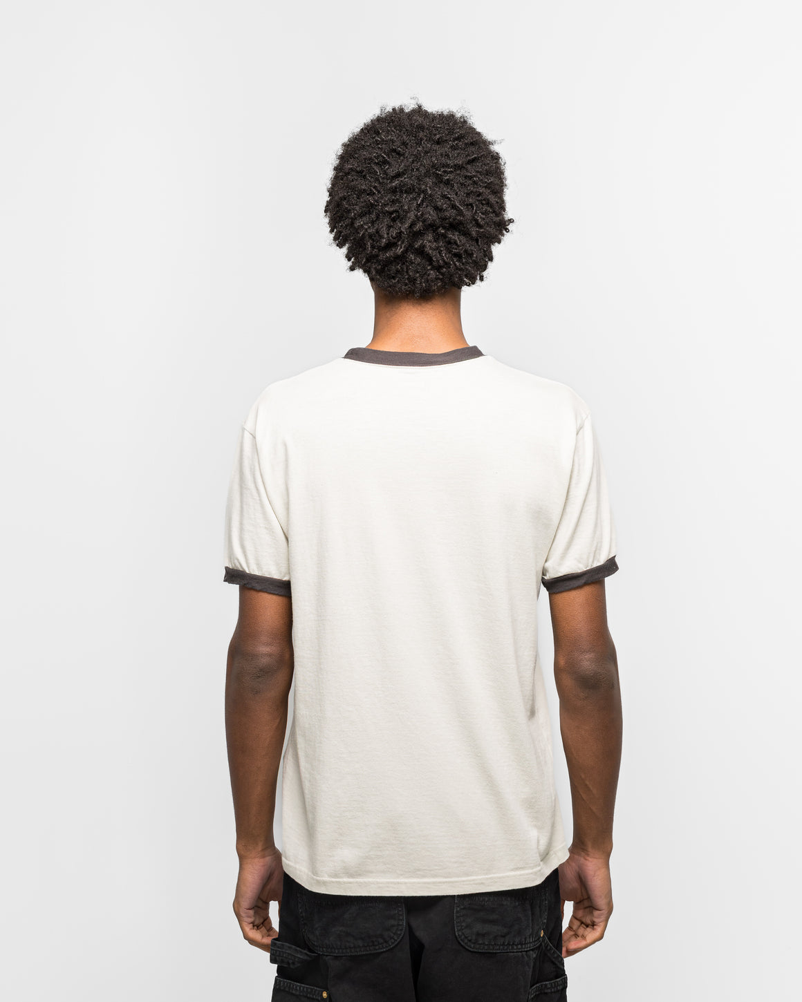 Kapital - 20/-Jersey RINGER T ('K' BEAR) - Grey - UP THERE