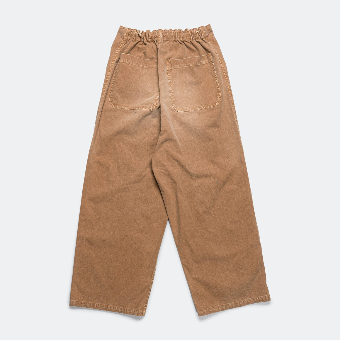 Canvas W-Knee EASY Baggy Pants (FARMER Remake) - Gold