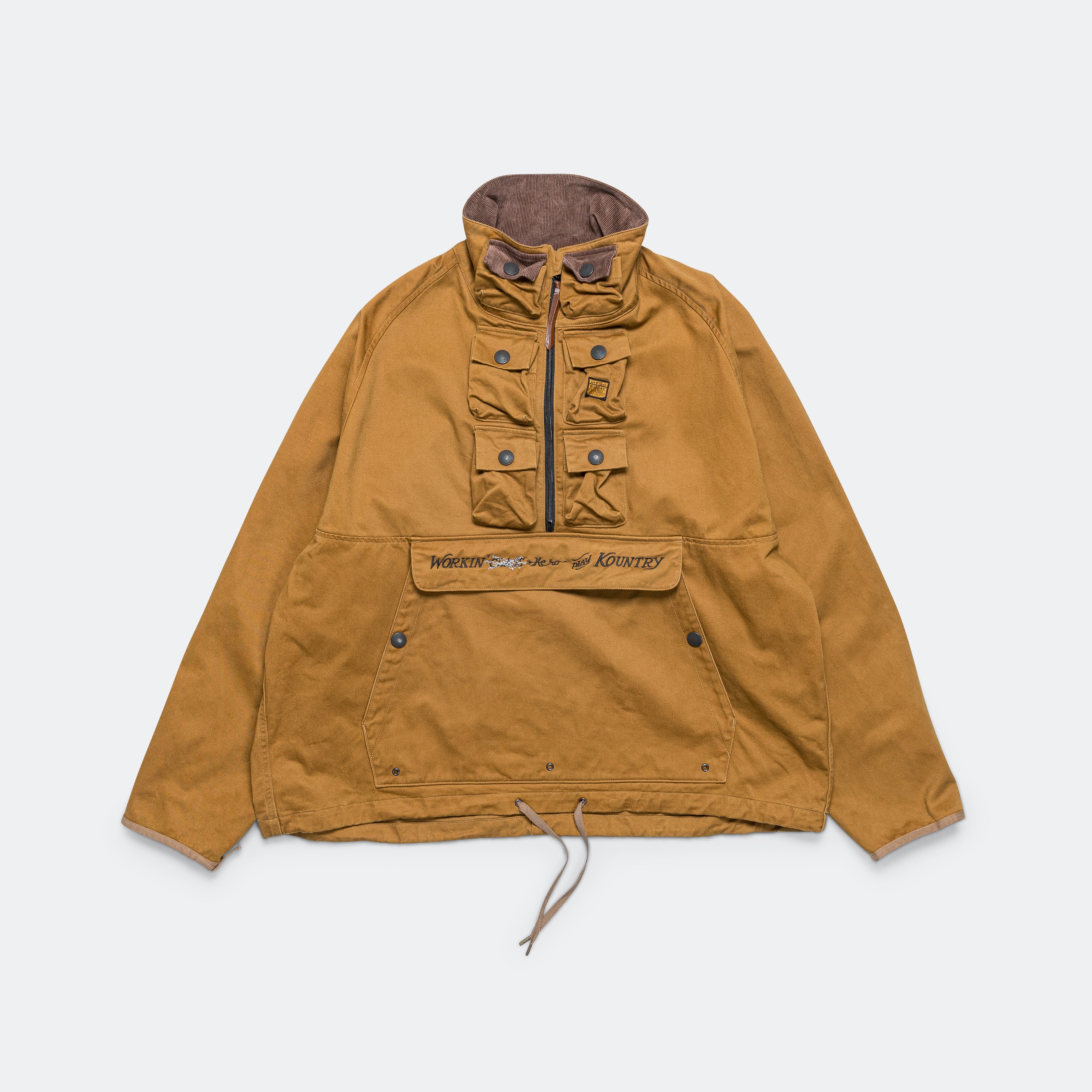 Kapital Chino NICKLE 6 Anorak(WORKING Embroidery) - Camel | UP THERE