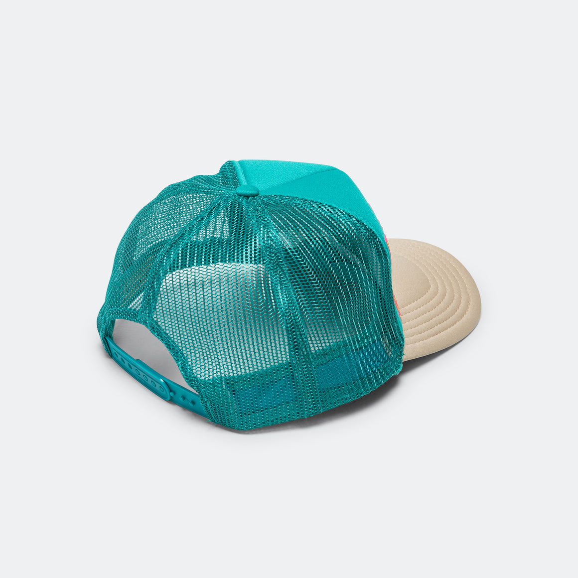Kapital - CONEYCOWBOWY Trucker CAP - Turquoise x Beige - UP THERE