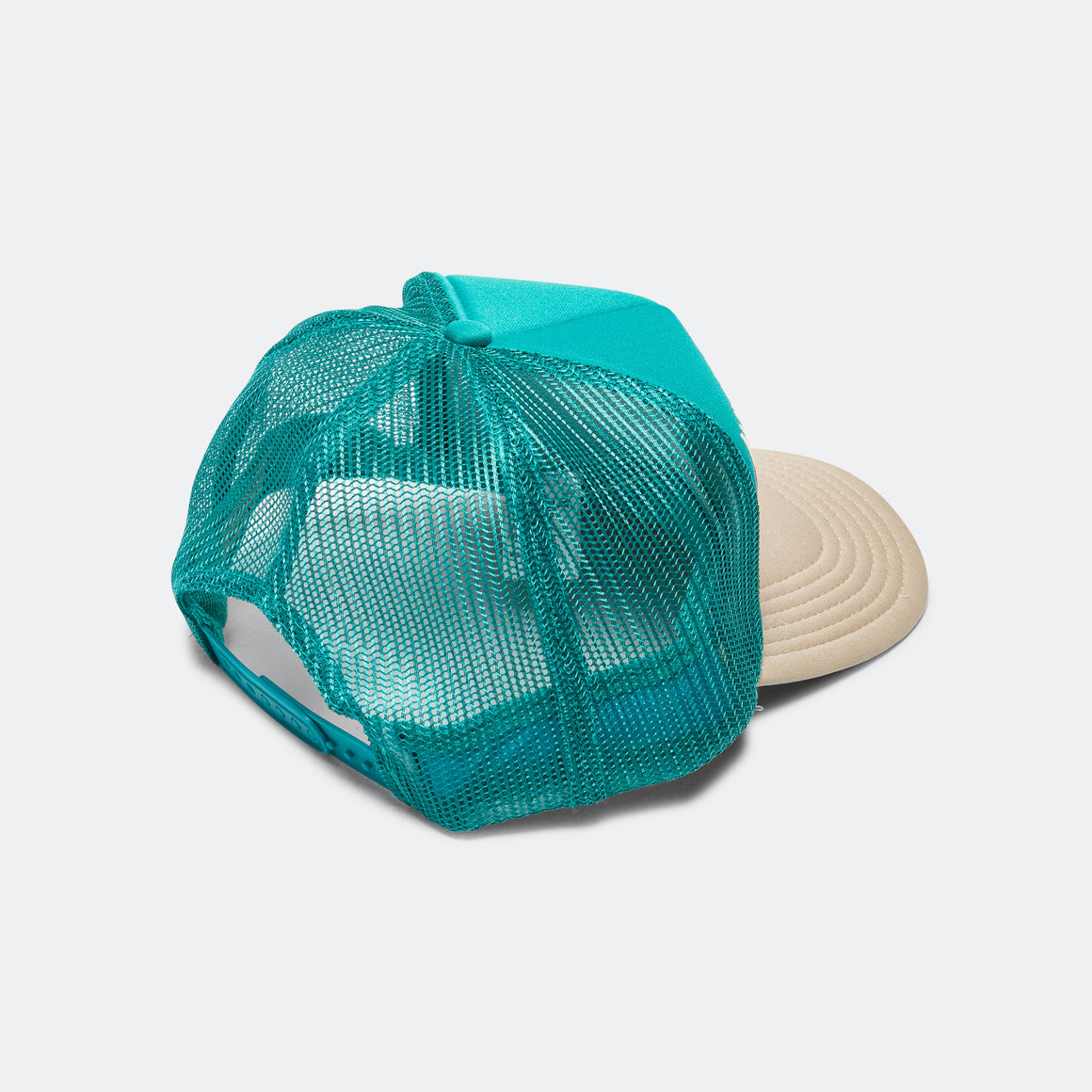 Kapital - KOUNTRY DIRTY SHRINK Trucker CAP - Turquoise x Beige - UP THERE