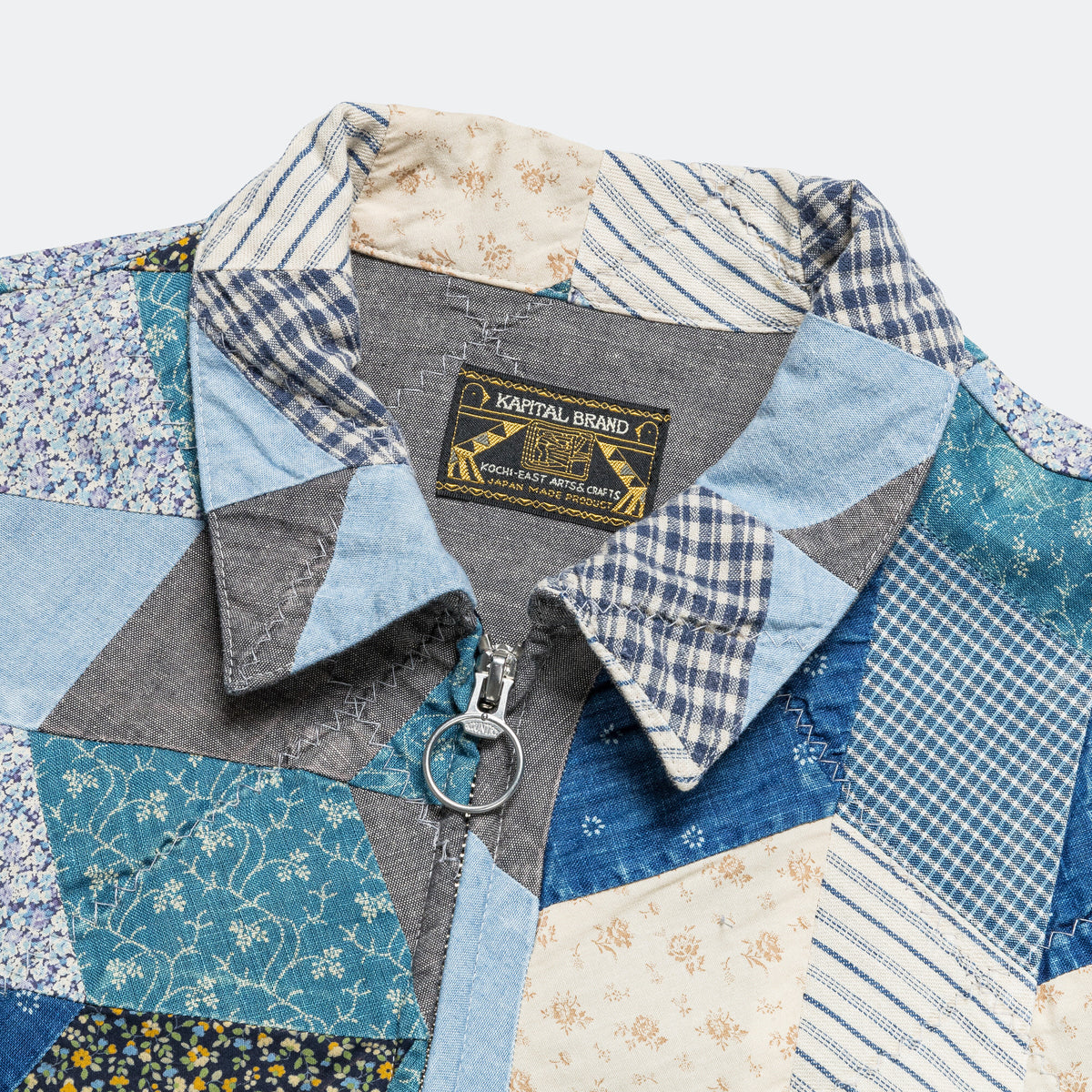 Kapital YABANE Quilt Patchwork Drizzler JKT - IDG | UP THERE