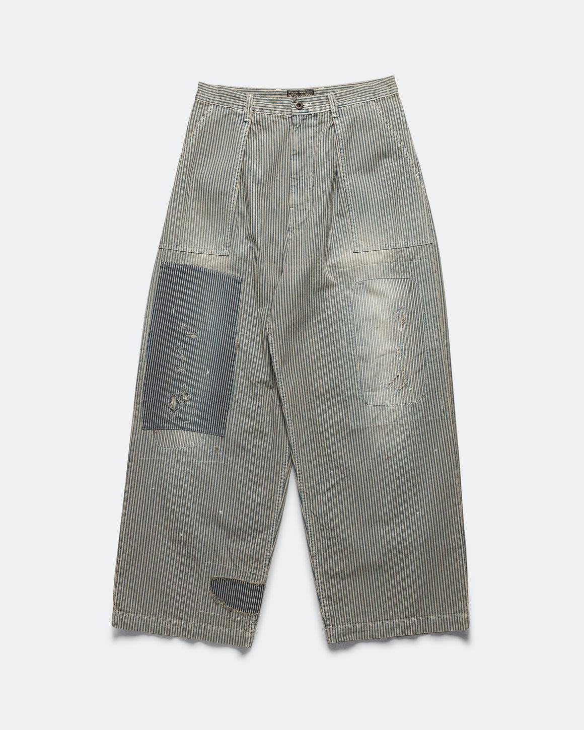 Kapital - LIBERTY Hickoree FATIGUE Baggy Pants (RUSHFIELD remake) - Hickoree - UP THERE