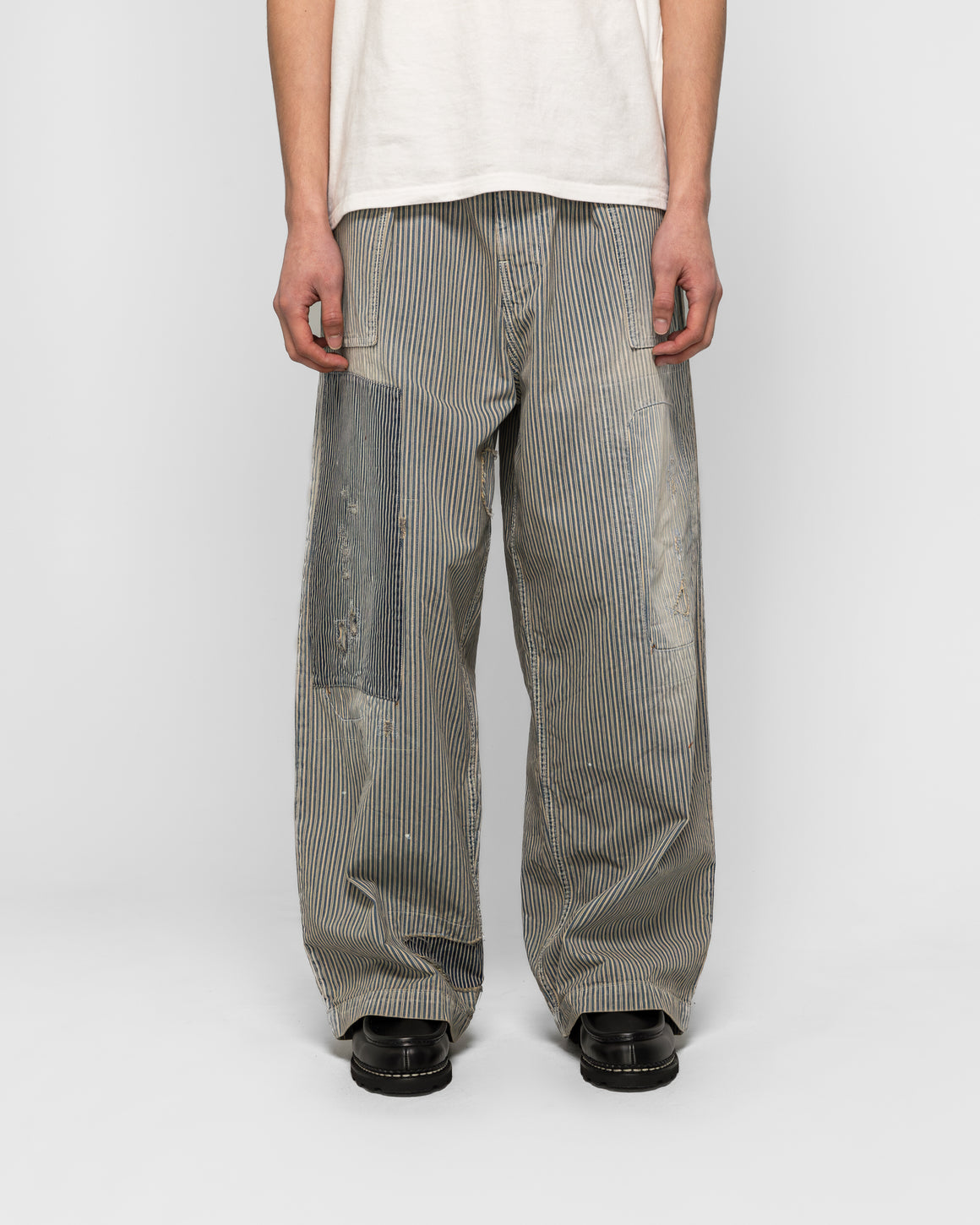 Kapital - LIBERTY Hickoree FATIGUE Baggy Pants (RUSHFIELD remake) - Hickoree - UP THERE