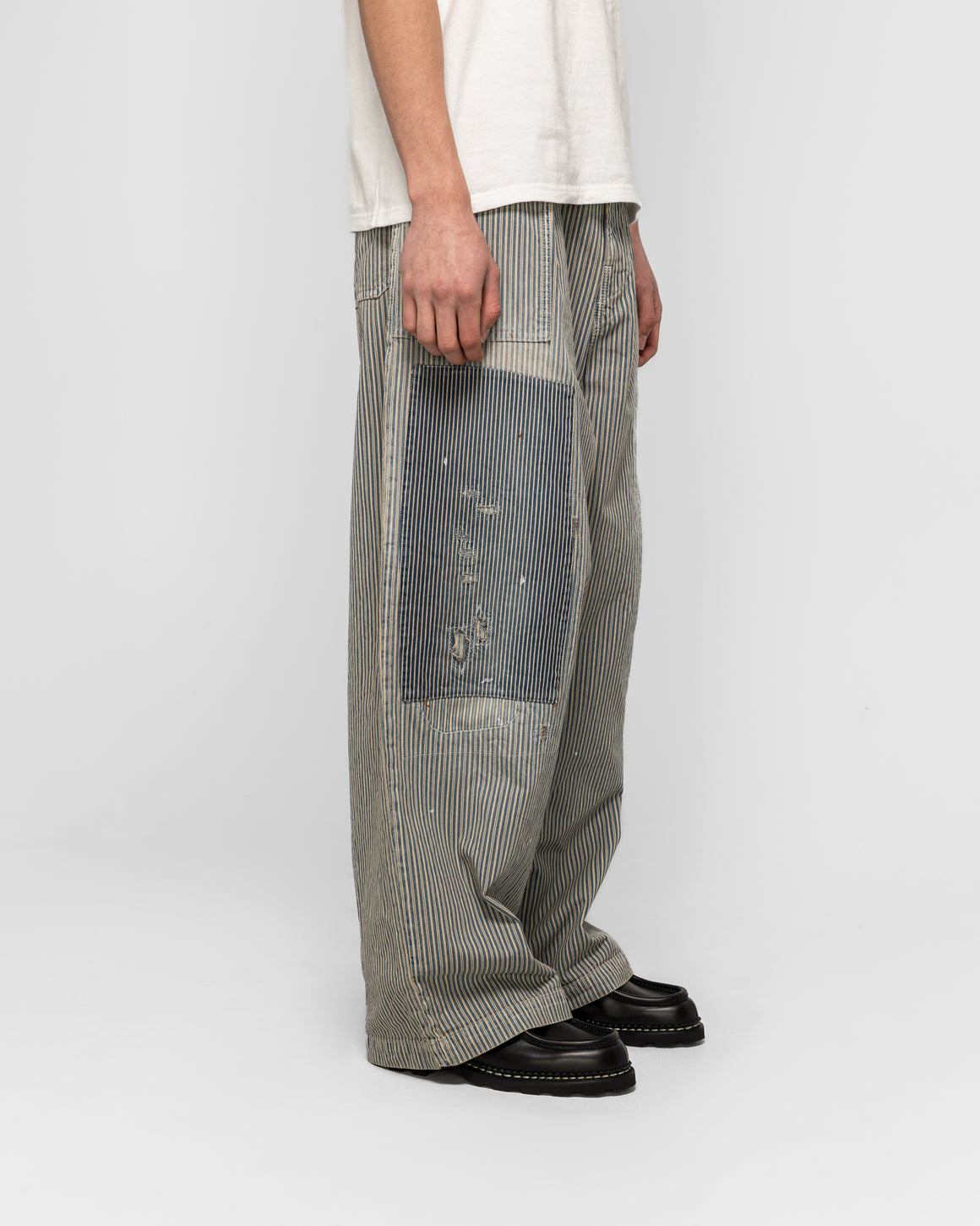 Kapital - LIBERTY Hickoree FATIGUE Baggy Pants (RUSHFIELD remake) - Hickoree - UP THERE