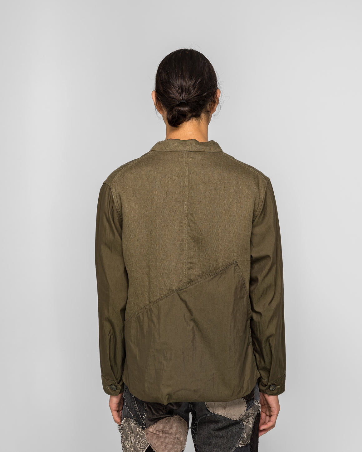 Kapital - Linen Chino Cloth x Gabardine RINGOMAN Coverall - Khaki - UP THERE