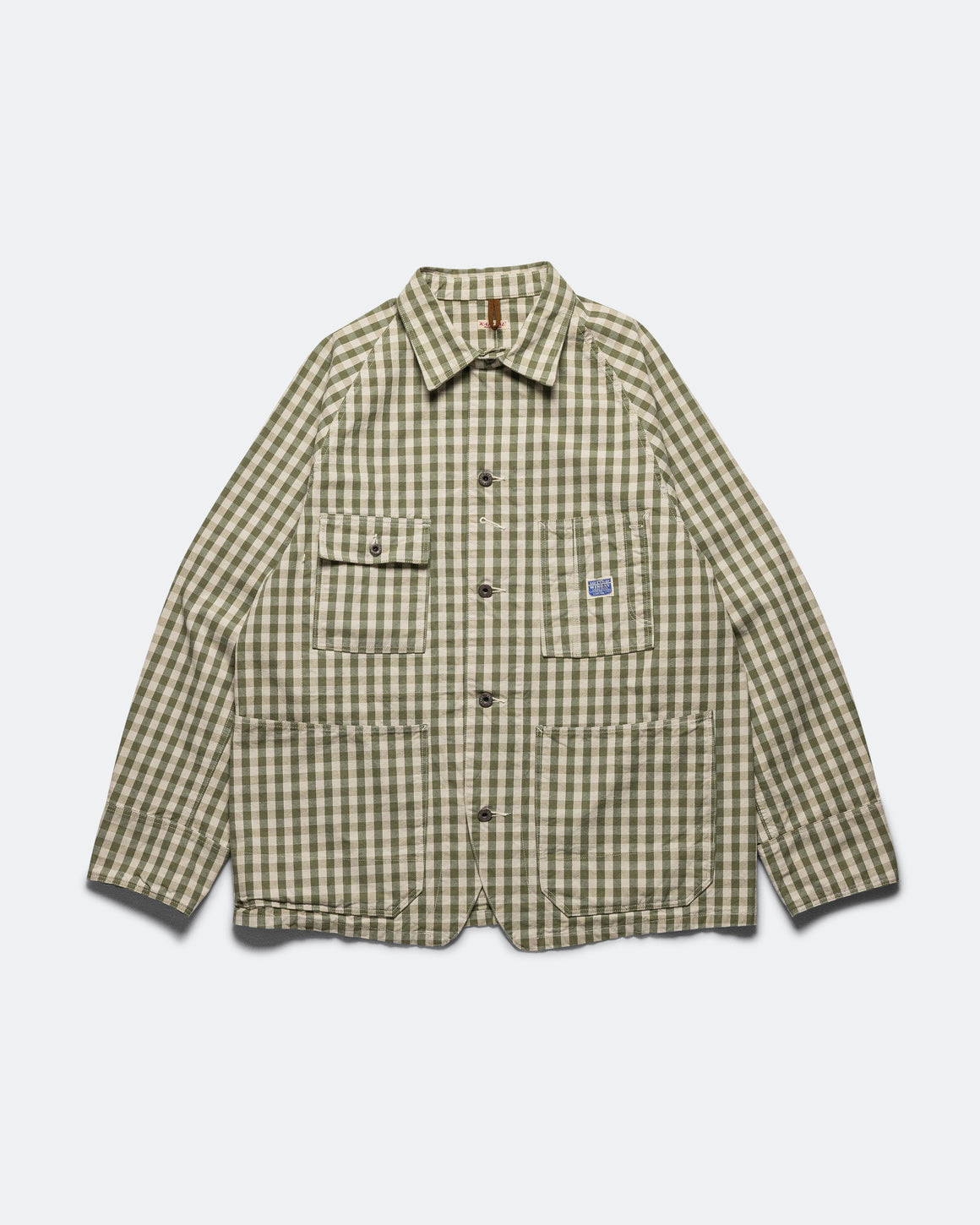 Kapital - OX Gingham CACTUS Coverall - Khaki - UP THERE