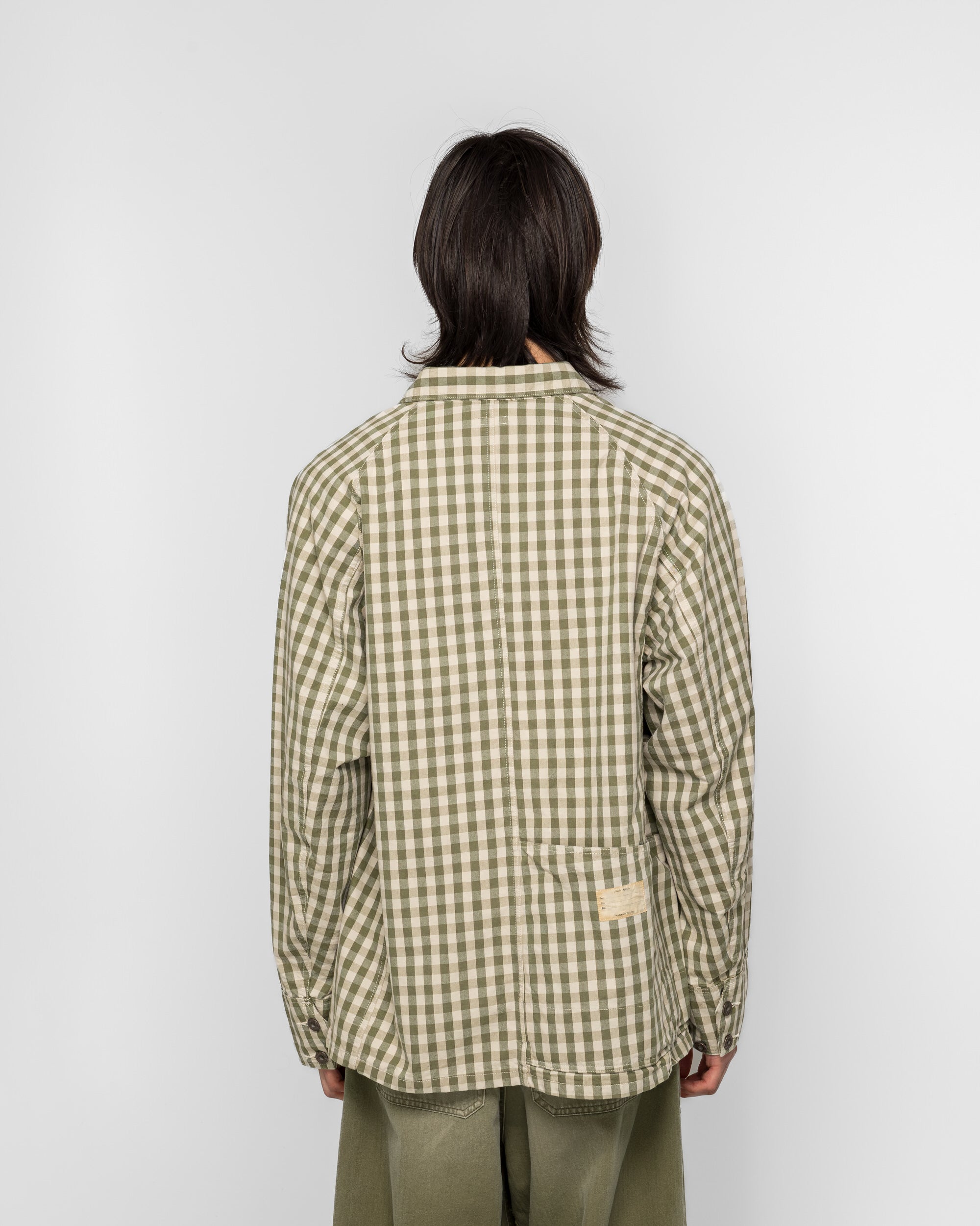 Kapital - OX Gingham CACTUS Coverall - Khaki | UP THERE