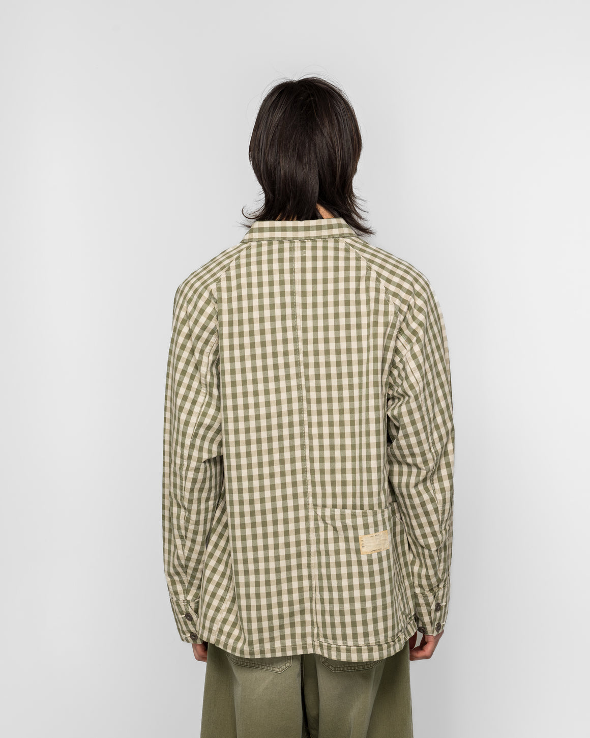 Kapital - OX Gingham CACTUS Coverall - Khaki - UP THERE