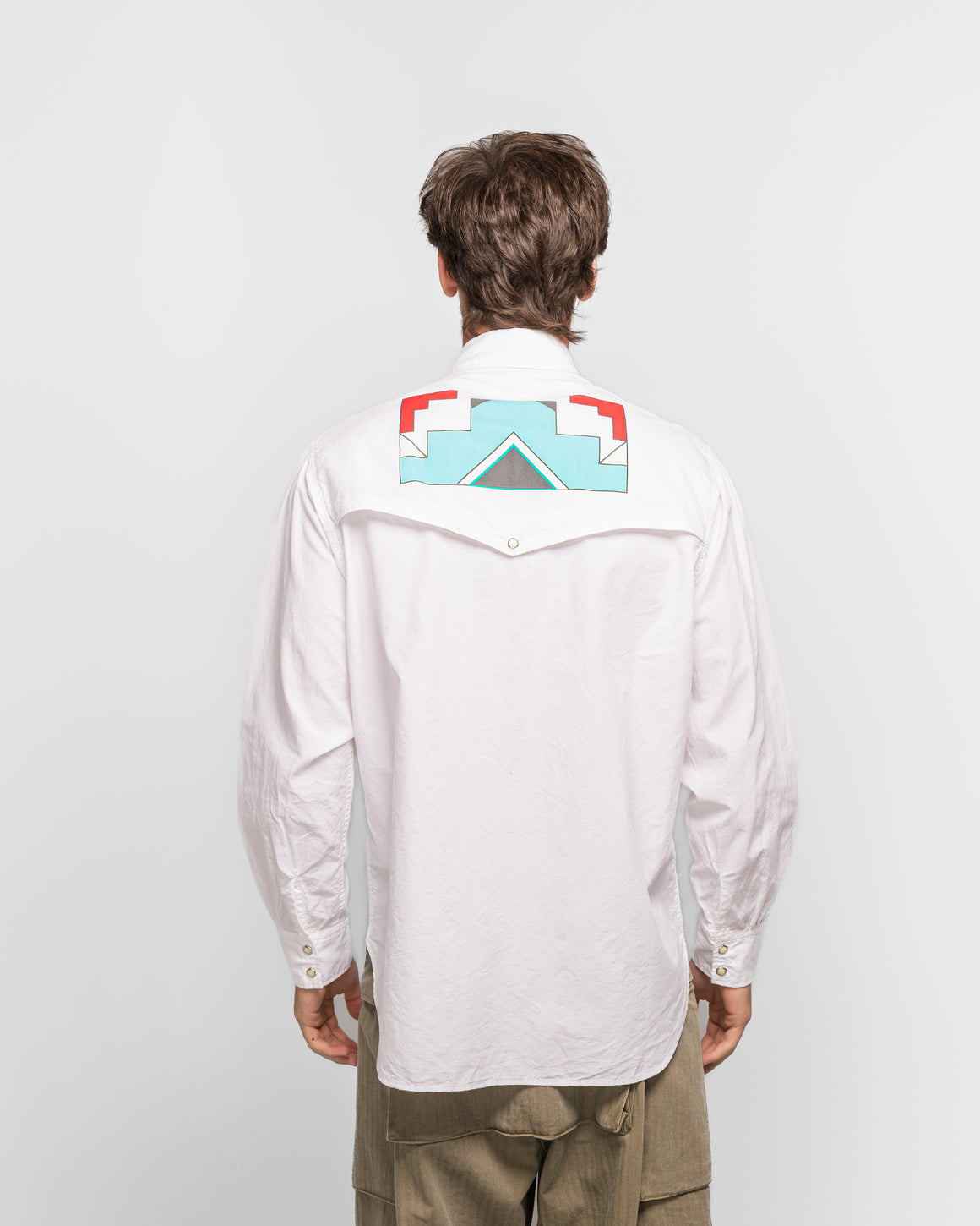 Kapital - OZ HUSKY Western Shirt (GALA) - Turquoise - UP THERE