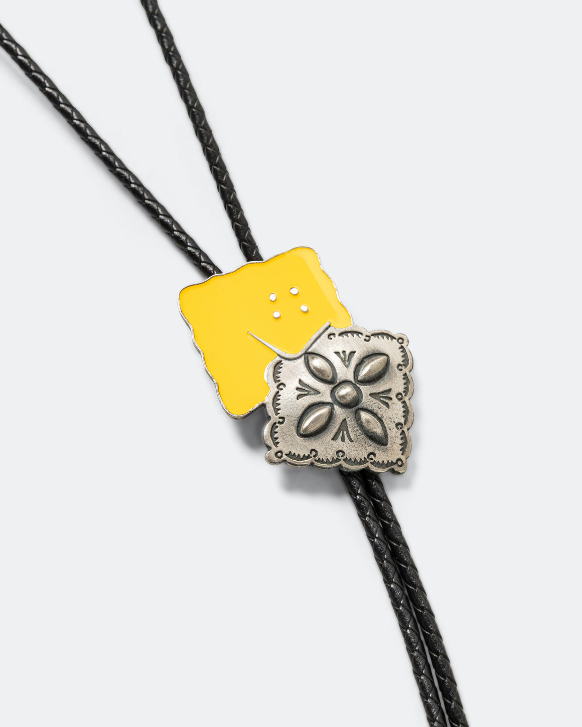 Kapital - PECKISH Concho Loop Tie - Silver - UP THERE