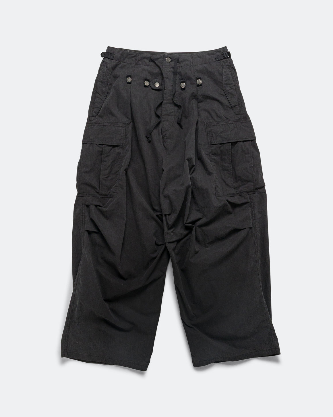 Kapital - Rip Stop JUMBO Cargo Pants - Black - UP THERE