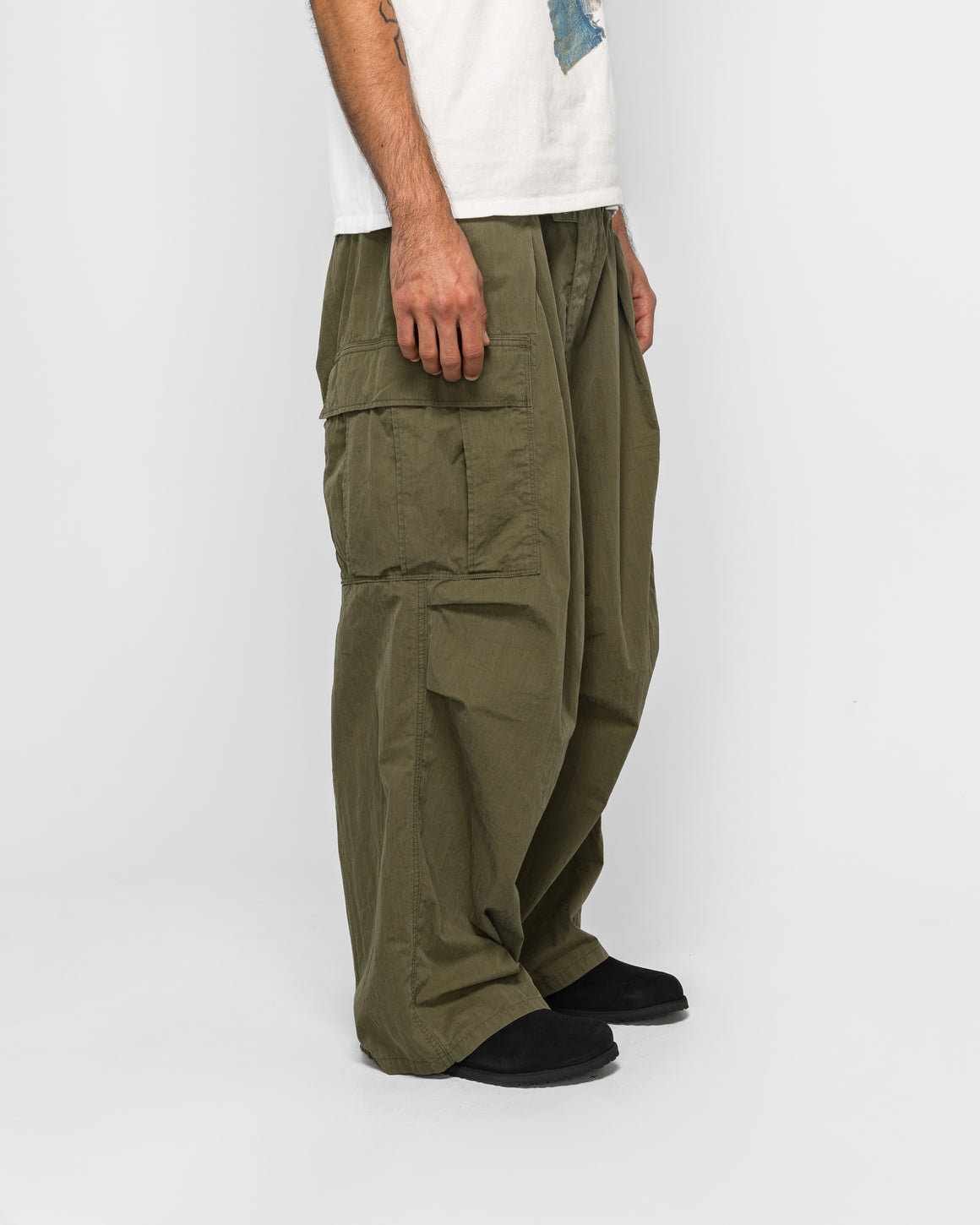 Kapital - Rip Stop JUMBO Cargo Pants - Khaki - UP THERE