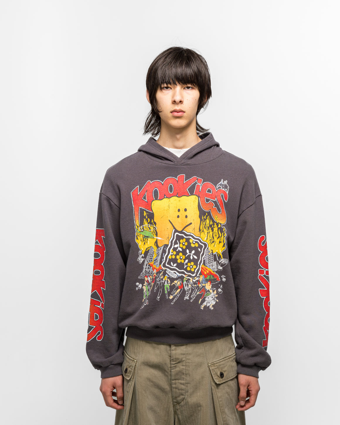 Kapital - SWT Knit Hoodie (BUSTER PECKISH RAINBOWY) - I-B - UP THERE