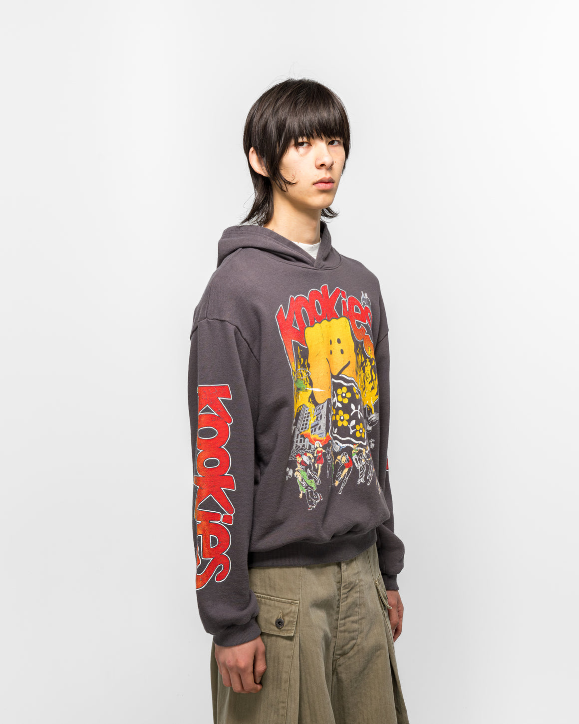 Kapital - SWT Knit Hoodie (BUSTER PECKISH RAINBOWY) - I-B - UP THERE