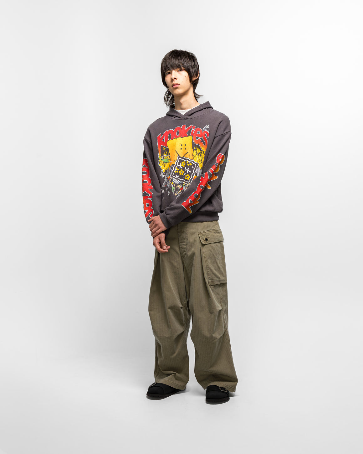 Kapital - SWT Knit Hoodie (BUSTER PECKISH RAINBOWY) - I-B - UP THERE