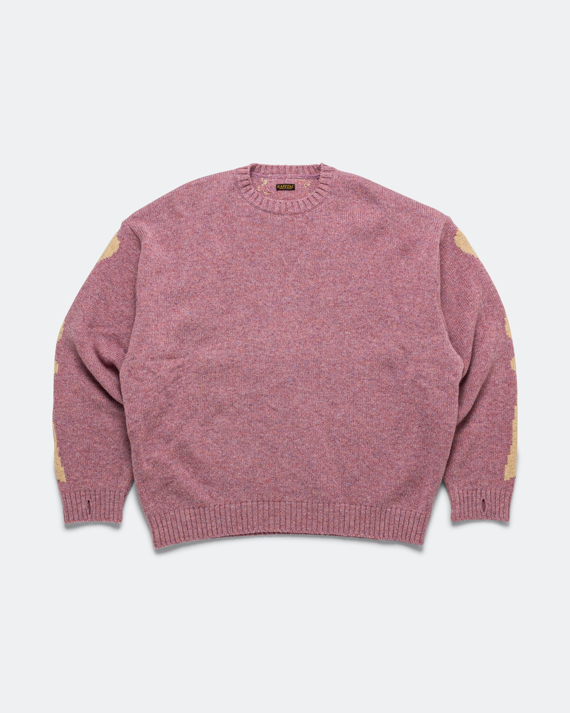 Kapital - 5G Wool BONE Crew Sweater - Light Purple | UP THERE