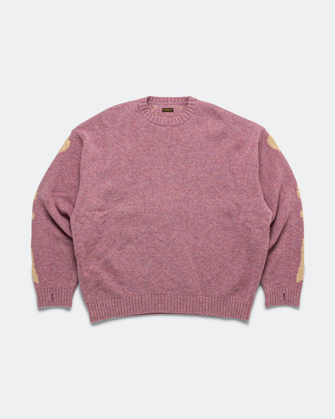 Kapital - 5G Wool BONE Crew Sweater - Light Purple - UP THERE