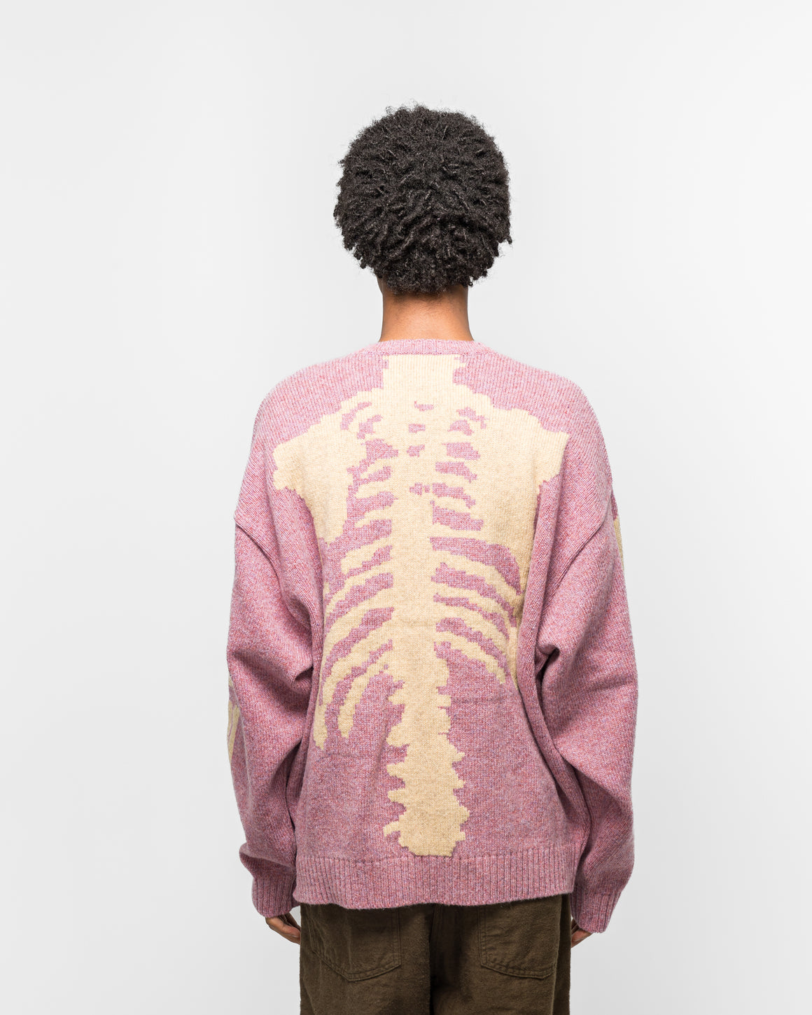 Kapital - 5G Wool BONE Crew Sweater - Light Purple - UP THERE