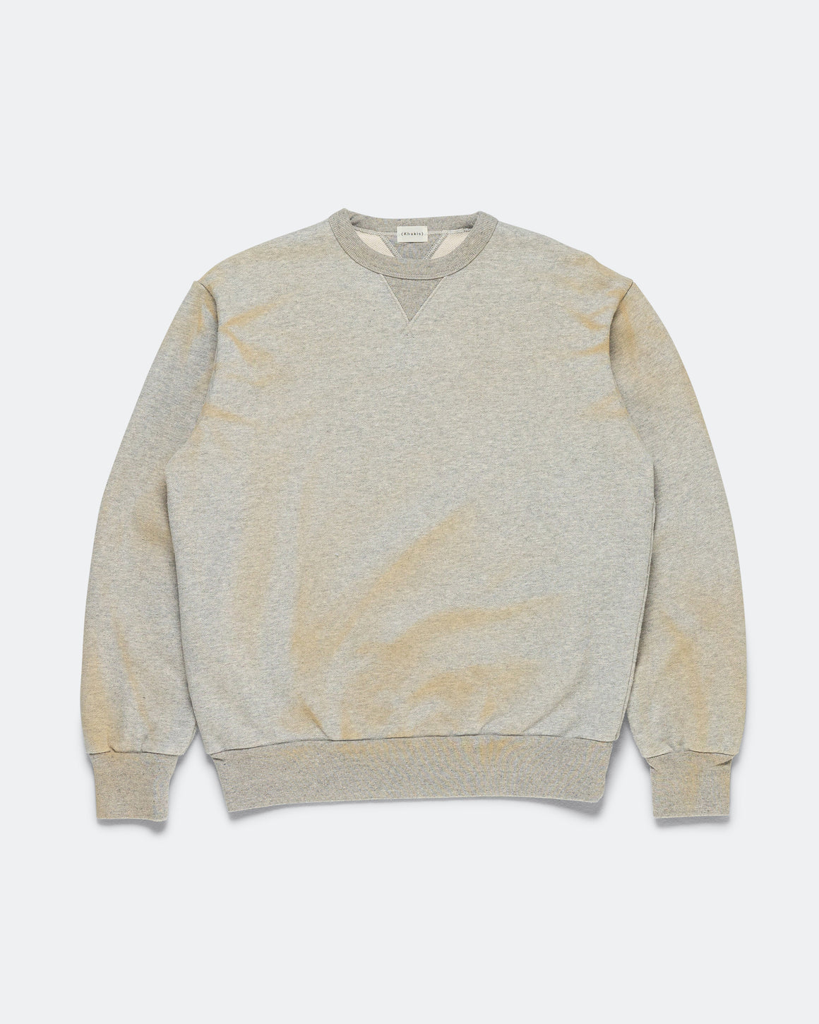 Khakis - Stained Crewneck - Heather Grey - UP THERE
