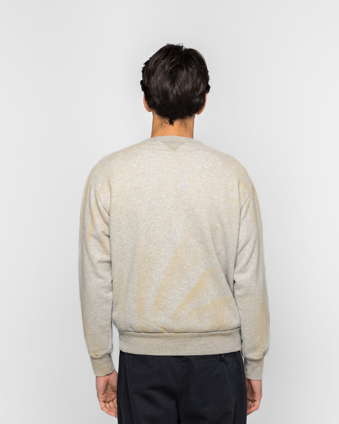 Khakis - Stained Crewneck - Heather Grey - UP THERE