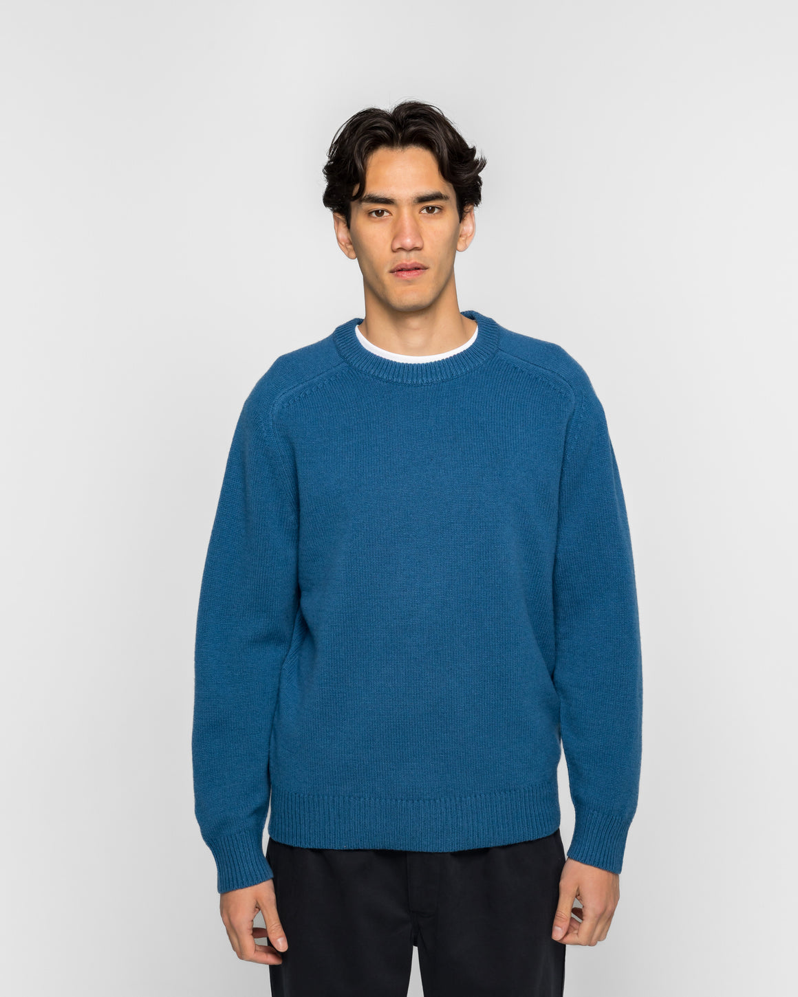 Khakis - Stock Crewneck Sweater - Blue - UP THERE