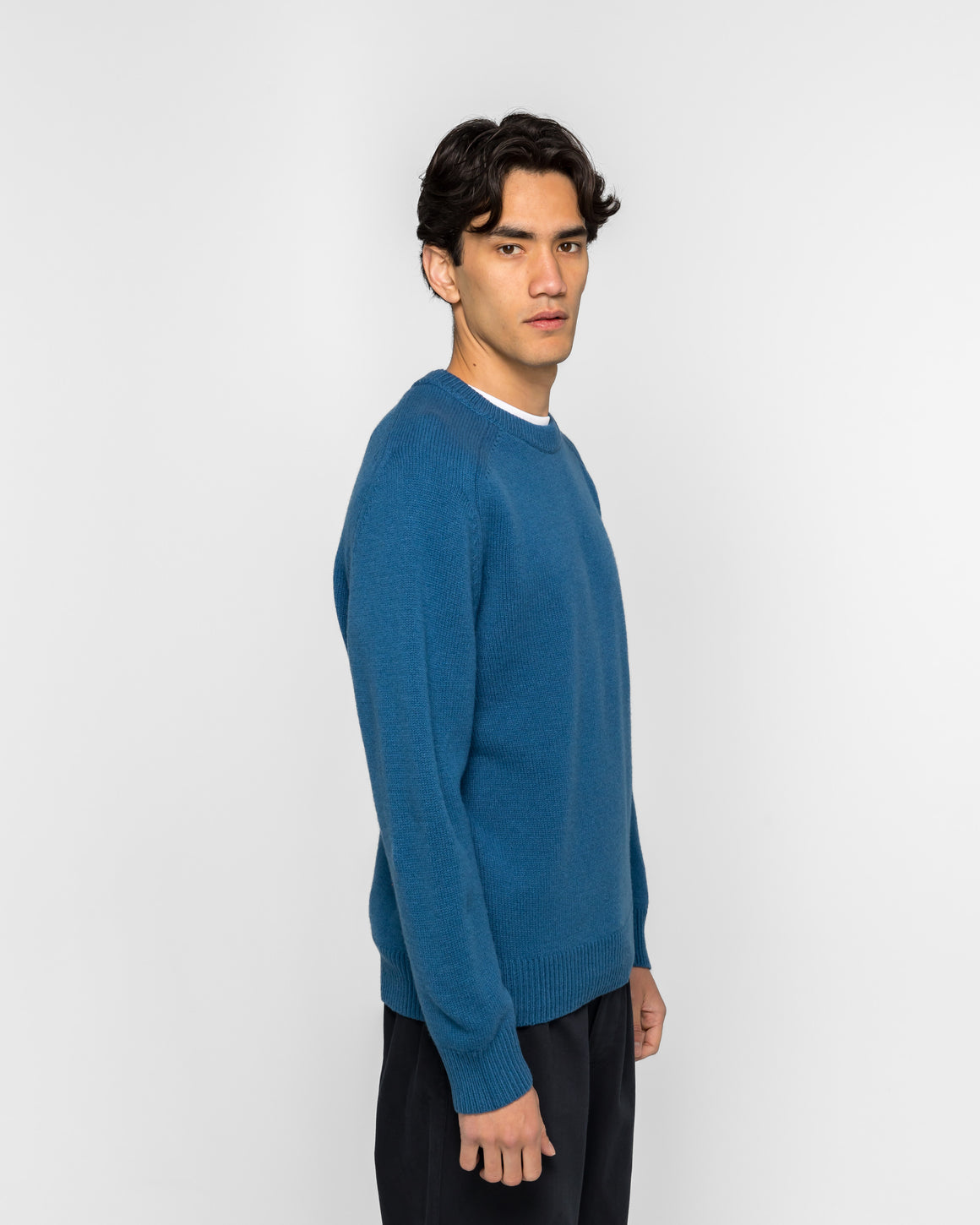 Khakis - Stock Crewneck Sweater - Blue - UP THERE