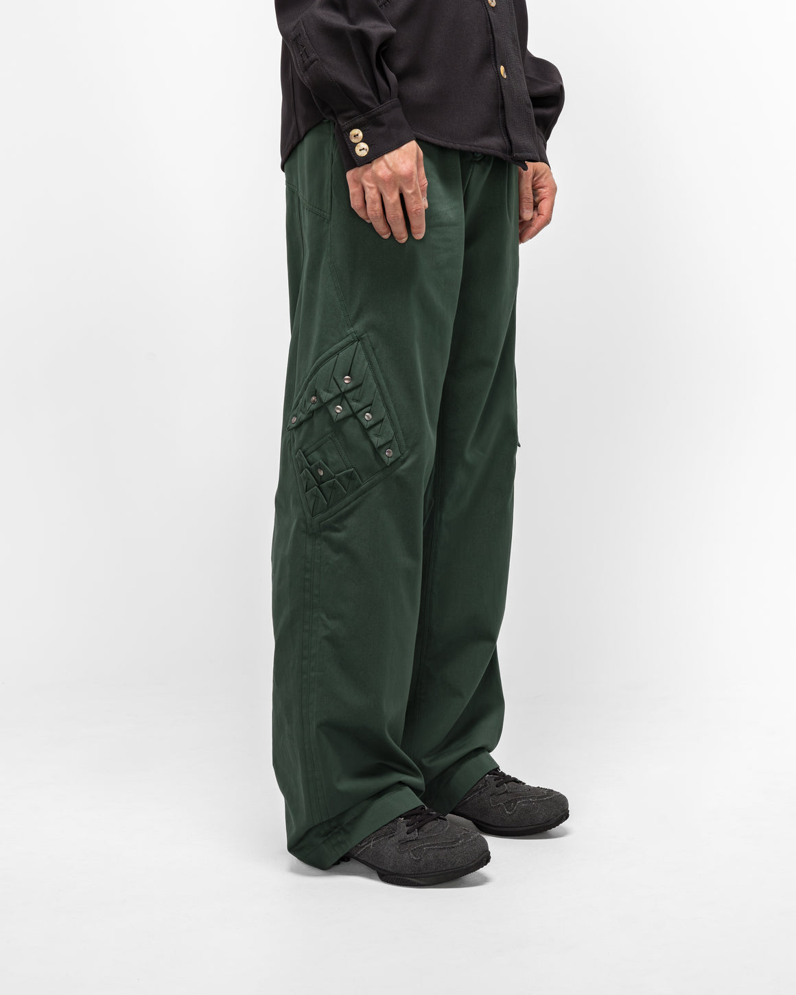Kiko Kostadinov - Estike Trouser - Spruce Green - UP THERE