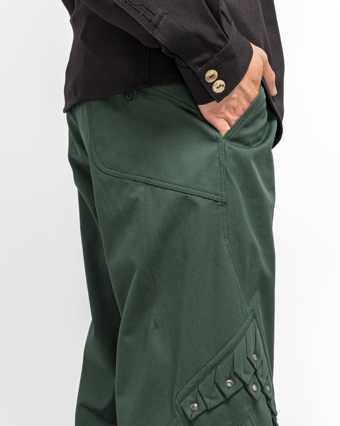 Kiko Kostadinov - Estike Trouser - Spruce Green - UP THERE