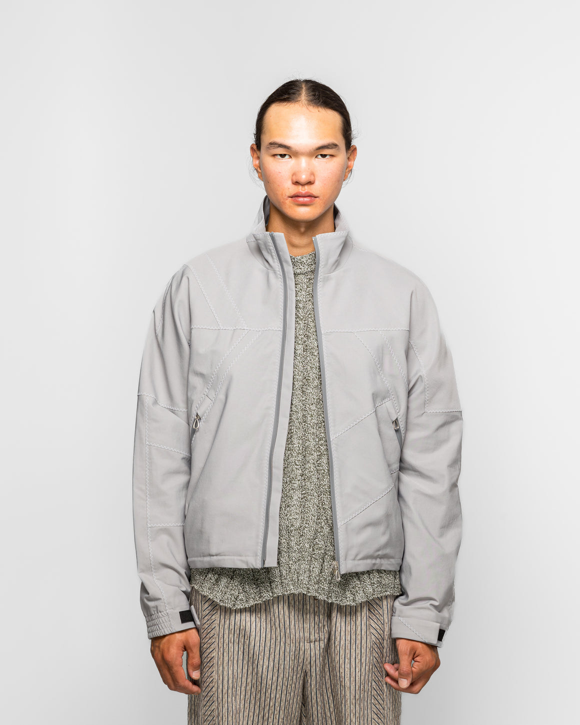Kiko Kostadinov - Fosco Jacket - Pebble Grey Strech Twill - UP THERE