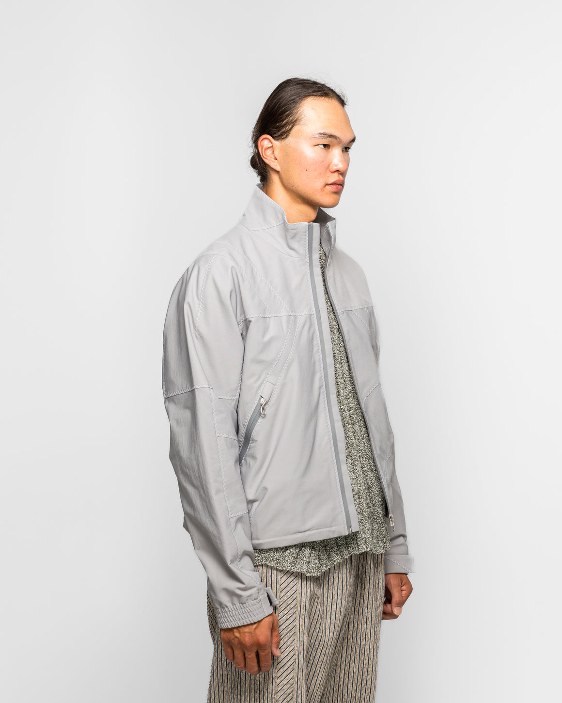 Kiko Kostadinov - Fosco Jacket - Pebble Grey Strech Twill - UP THERE