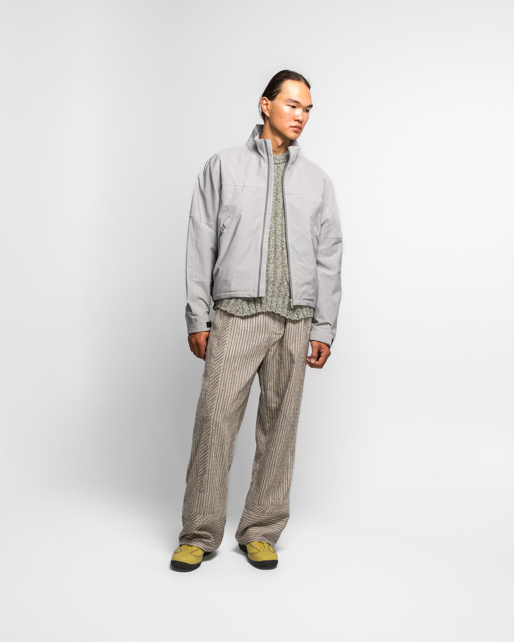 Kiko Kostadinov - Fosco Jacket - Pebble Grey Strech Twill | UP THERE
