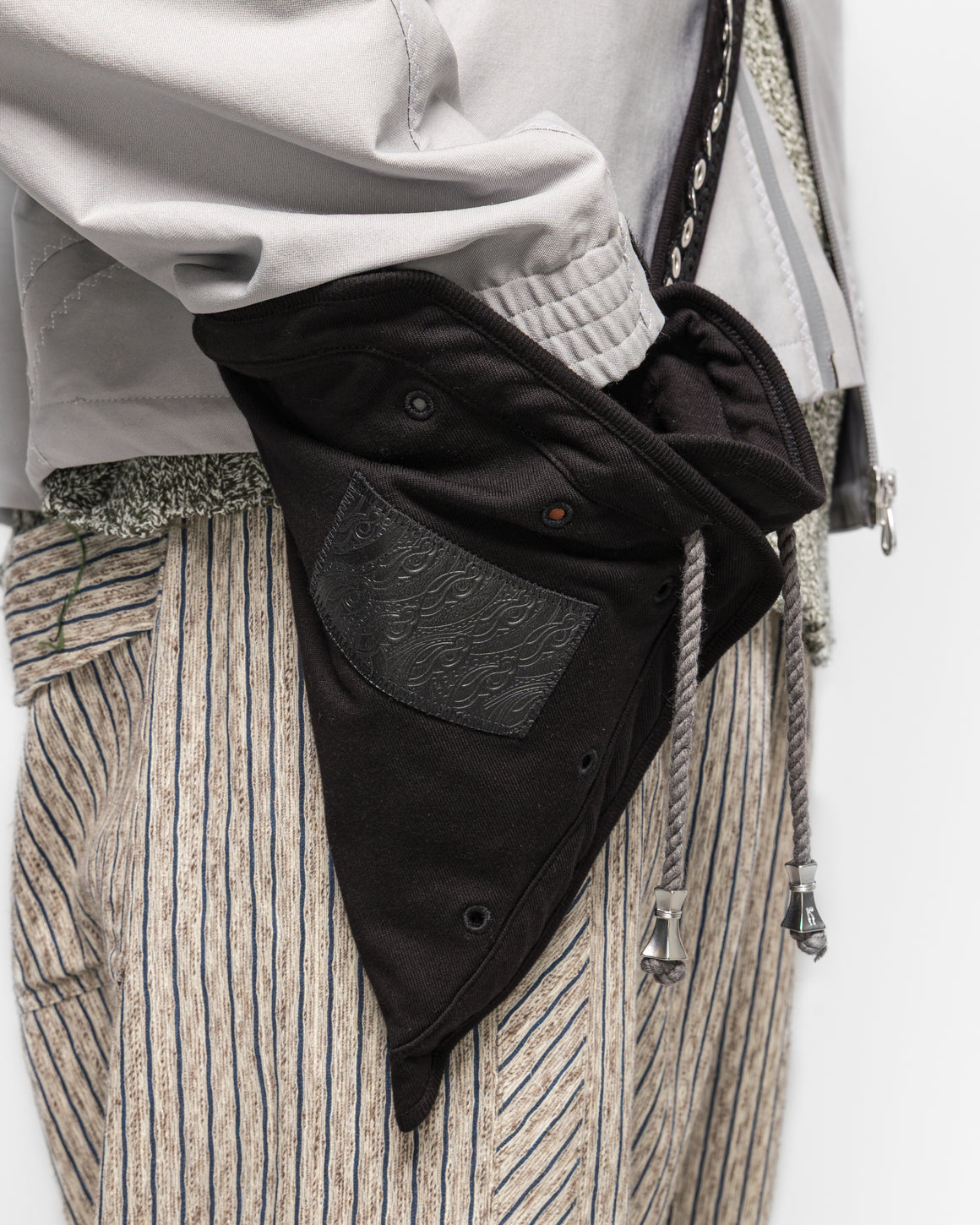 Kiko Kostadinov - Hatha Jersey Bag - Black Heavy Jersey - UP THERE