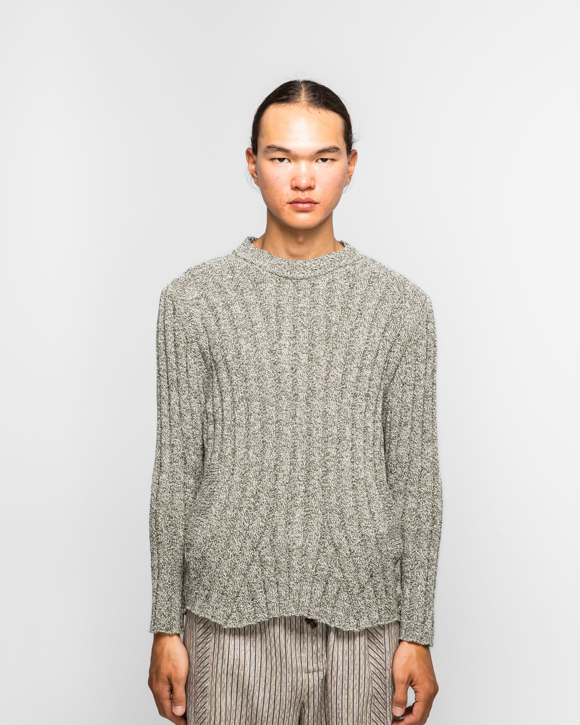 Kiko Kostadinov - Kada Knit Pullover - Grey Melange | UP THERE