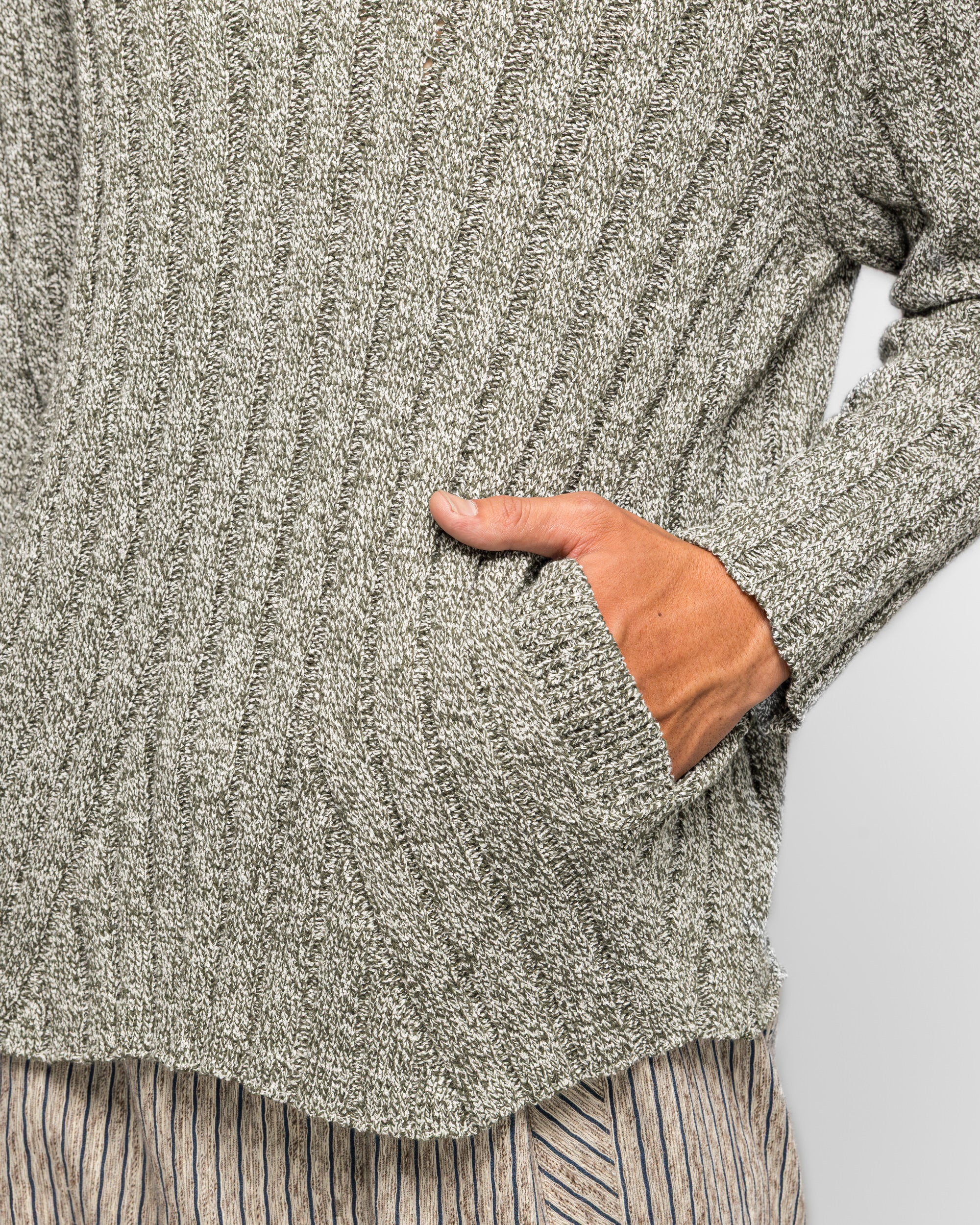 Kiko Kostadinov - Kada Knit Pullover - Grey Melange | UP THERE