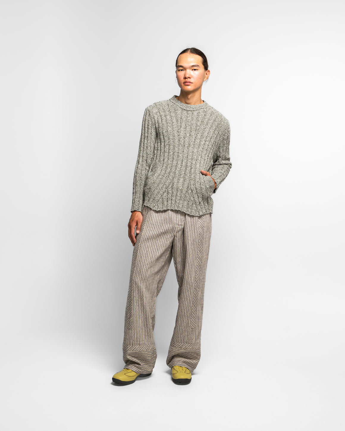 Kiko Kostadinov - Kada Knit Pullover - Grey Melange - UP THERE