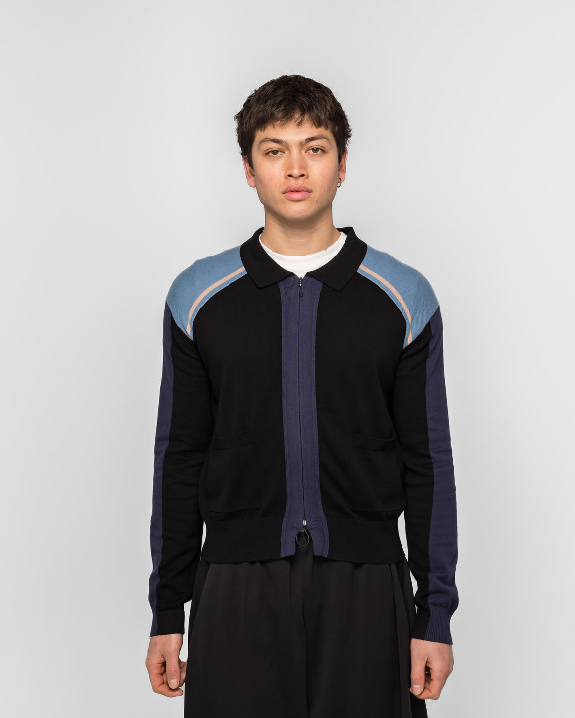 Kiko Kostadinov - Munno Knit Cardigan - Phantom Black - UP THERE
