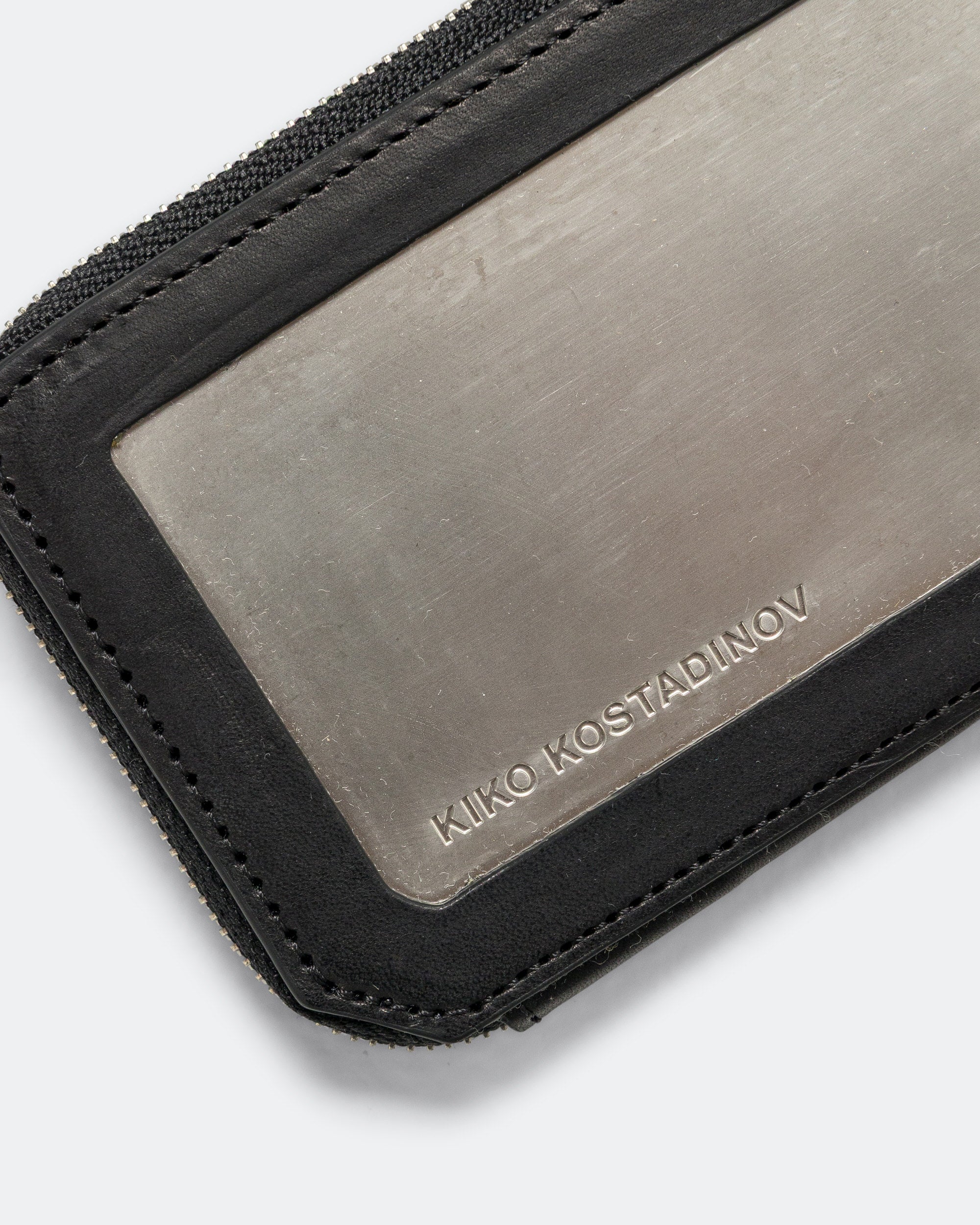Kiko Kostadinov - Ohne Wallet - Obsidian Black Leather | UP THERE