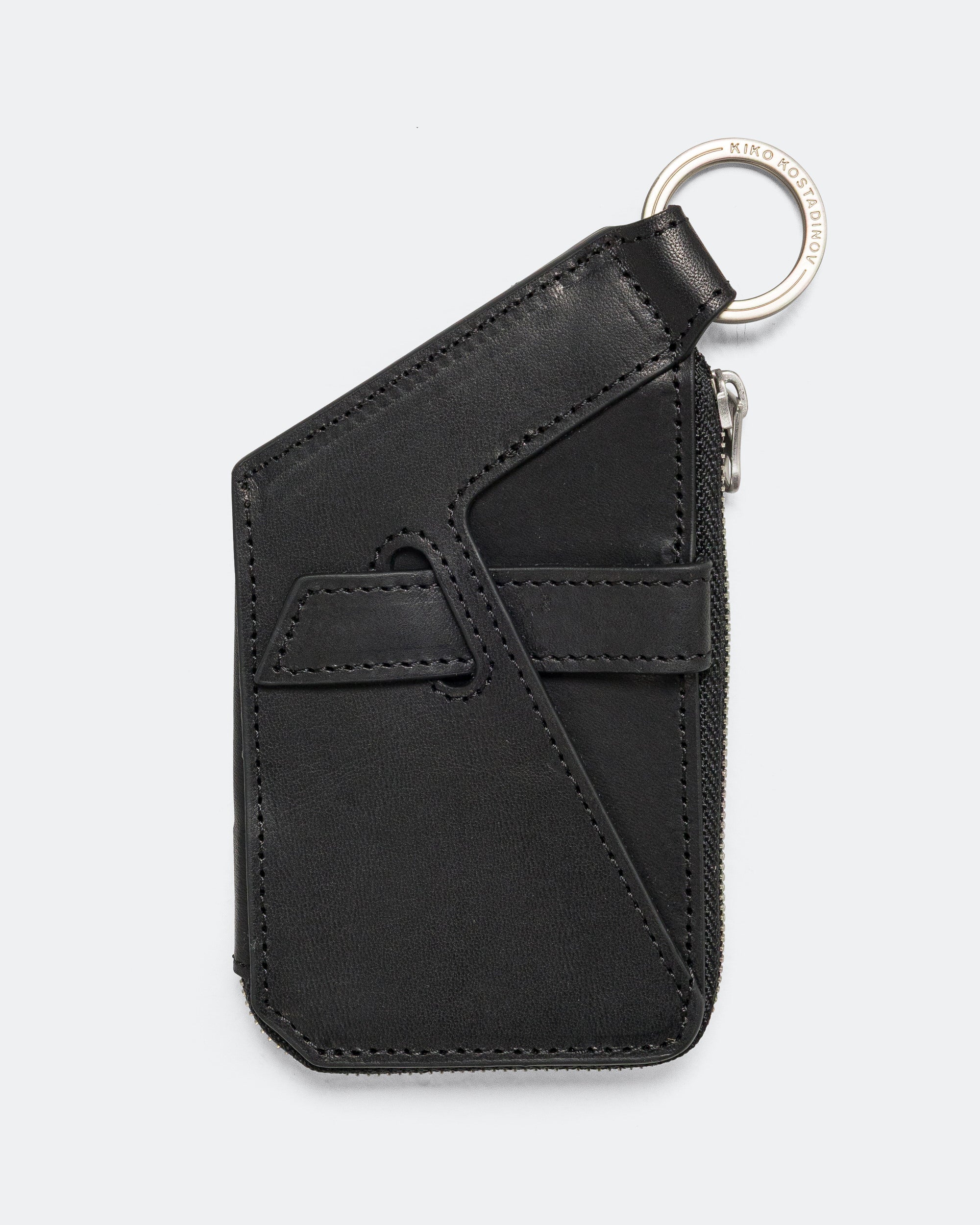 Kiko Kostadinov - Ohne Wallet - Obsidian Black Leather | UP THERE