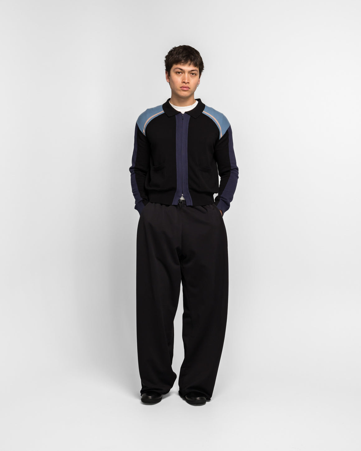 Kiko Kostadinov - Veleka Wide Trousers - Charcoal - UP THERE