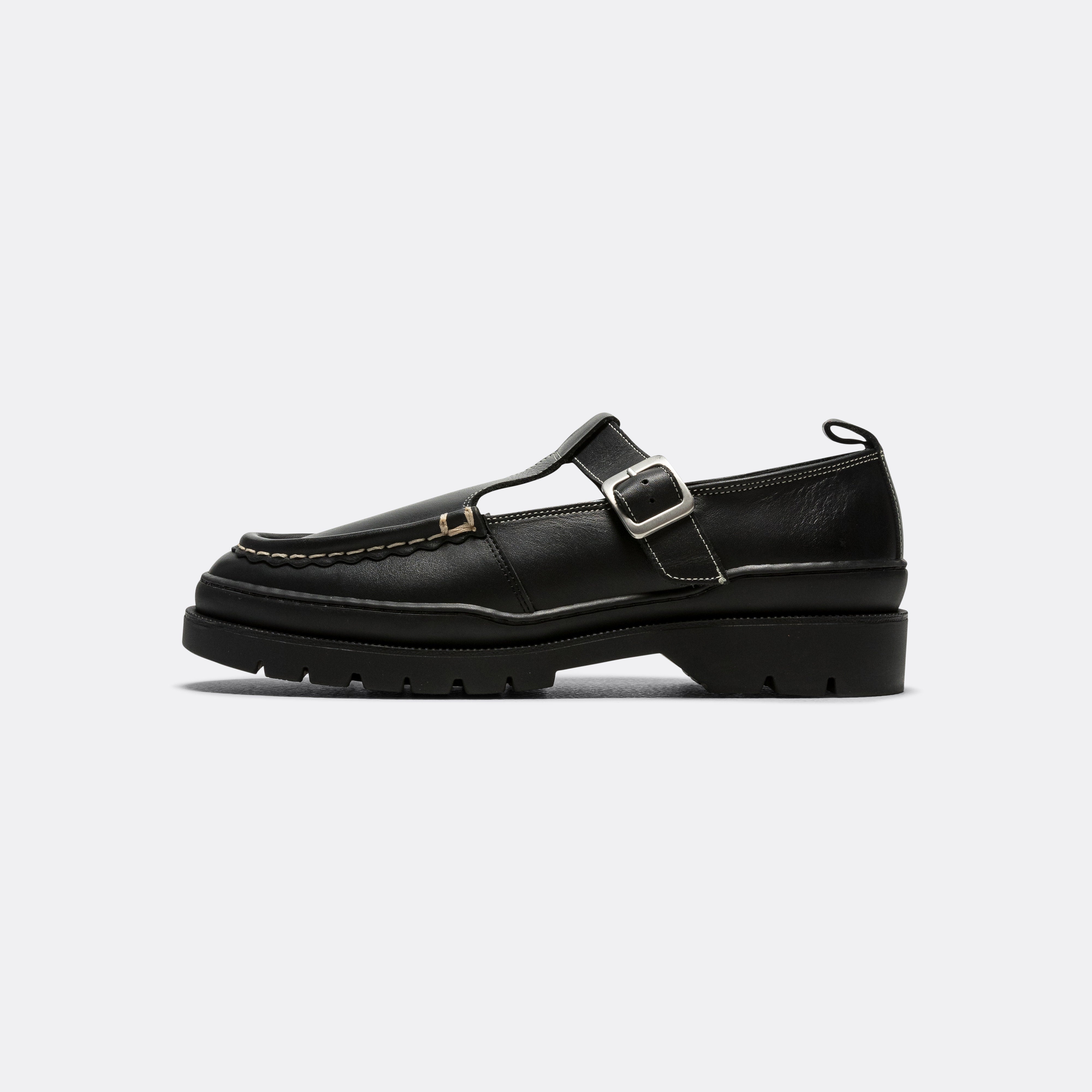 Kleman Rade Lug Sole Mary Jane Sandal - Noir | UP THERE