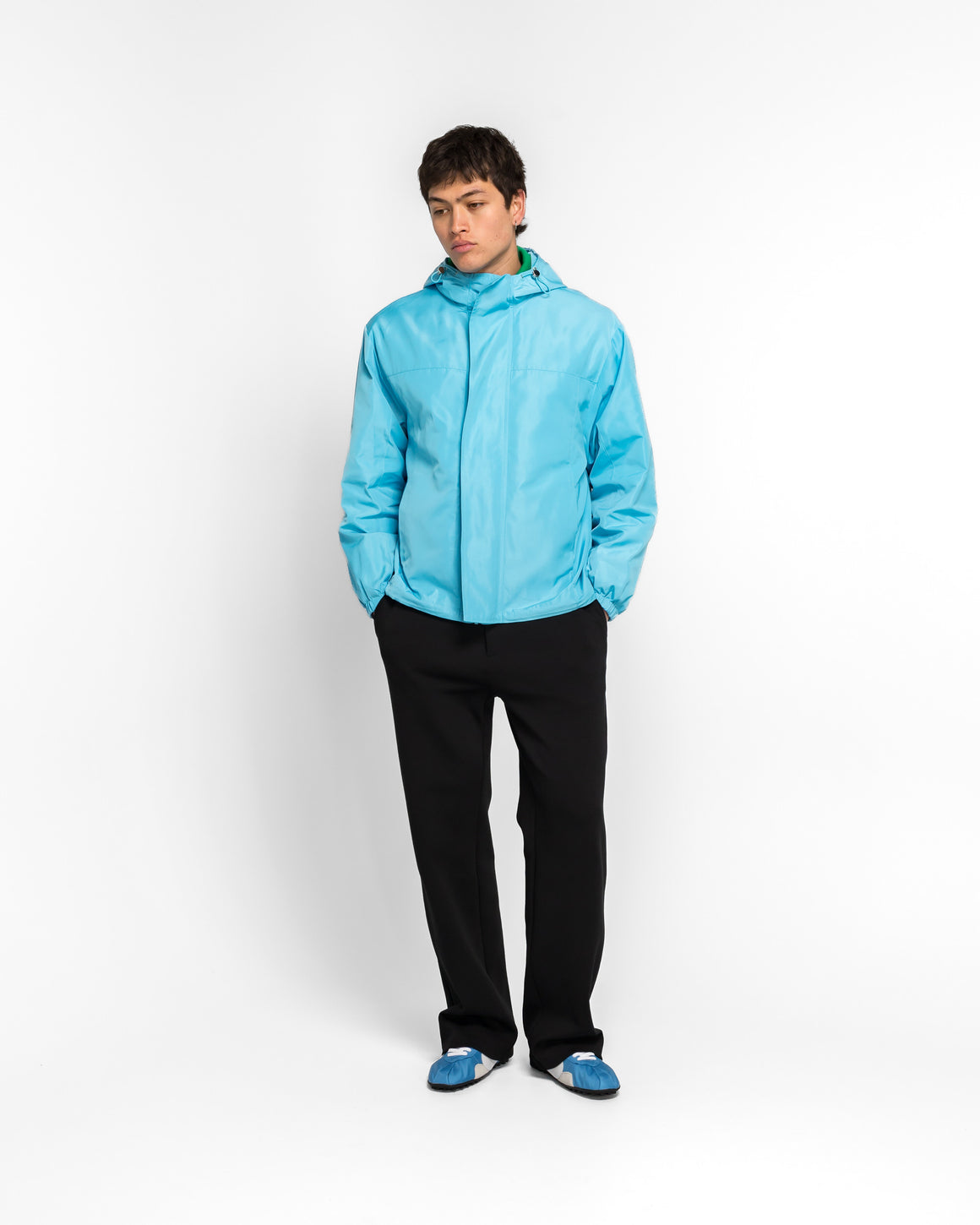 LII - Hooded Anorak - Blue - UP THERE